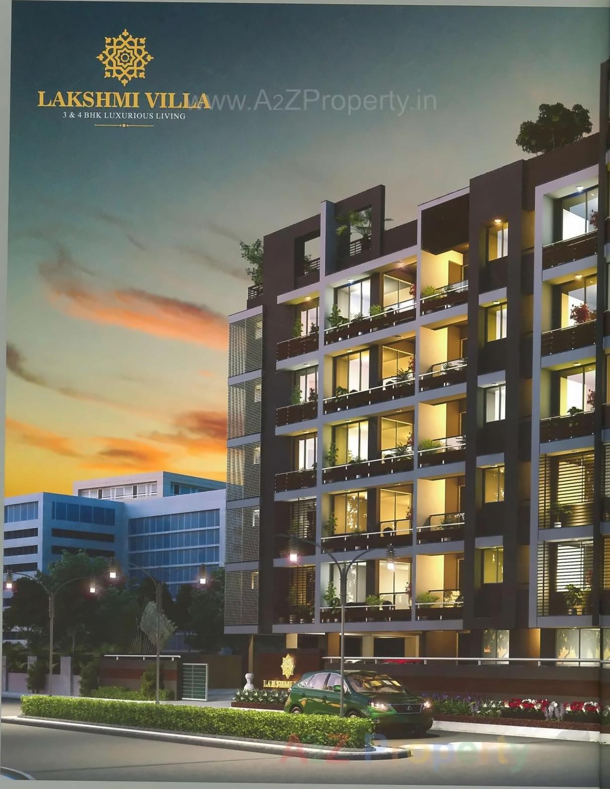 3D Elevation of real estate project Laxmi Villa located at Kocharab-paldi, Ahmedabad, Gujarat