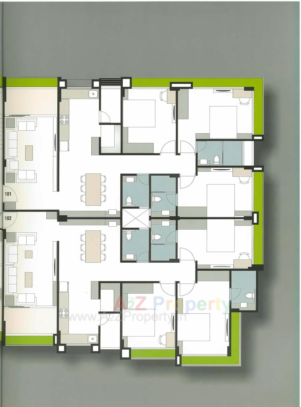 Layout of real estate project Laxmi Villa located at Kocharab-paldi, Ahmedabad, Gujarat