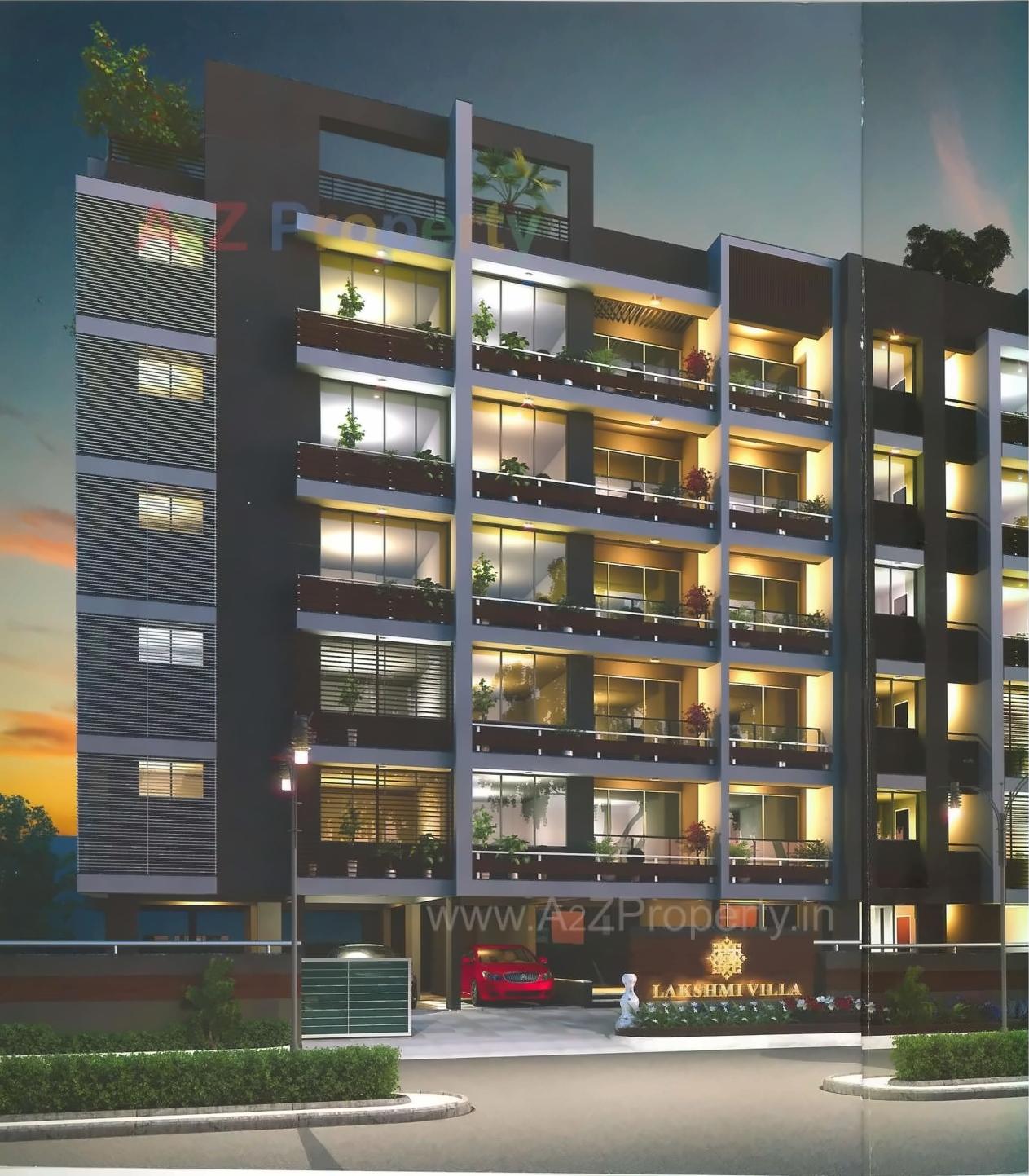 3D Elevation of real estate project Laxmi Villa located at Kocharab-paldi, Ahmedabad, Gujarat