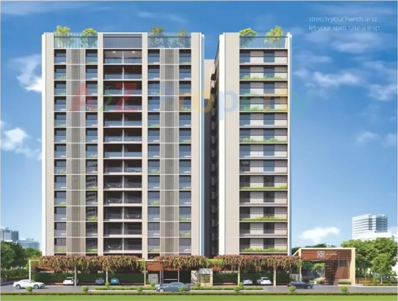 3D Elevation of real estate project Le Jardin located at City, Ahmedabad, Gujarat