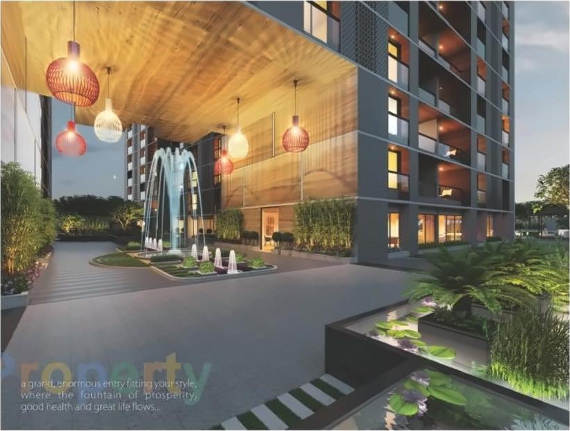 3D Elevation of real estate project Le Jardin located at City, Ahmedabad, Gujarat