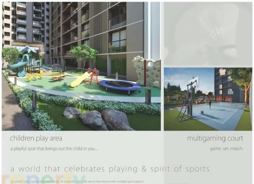 3D Elevation of real estate project Le Jardin located at City, Ahmedabad, Gujarat