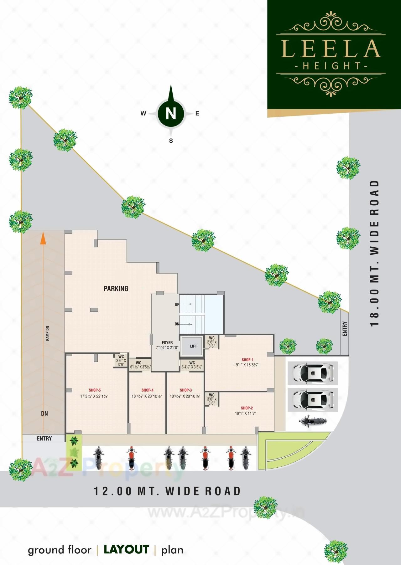 Layout of real estate project Leela Height located at Nikol, Ahmedabad, Gujarat