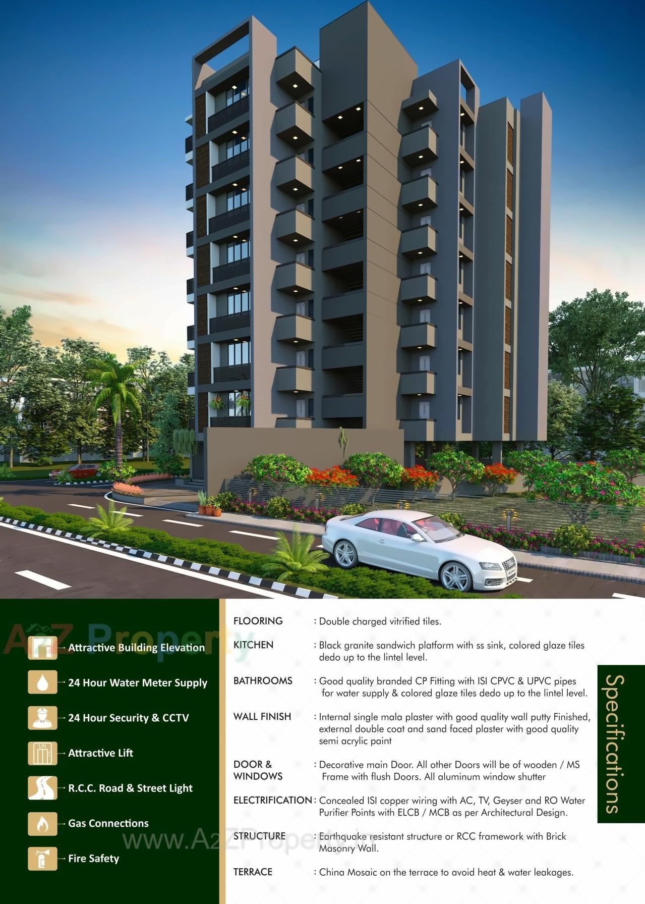 3D Elevation of real estate project Leela Height located at Nikol, Ahmedabad, Gujarat