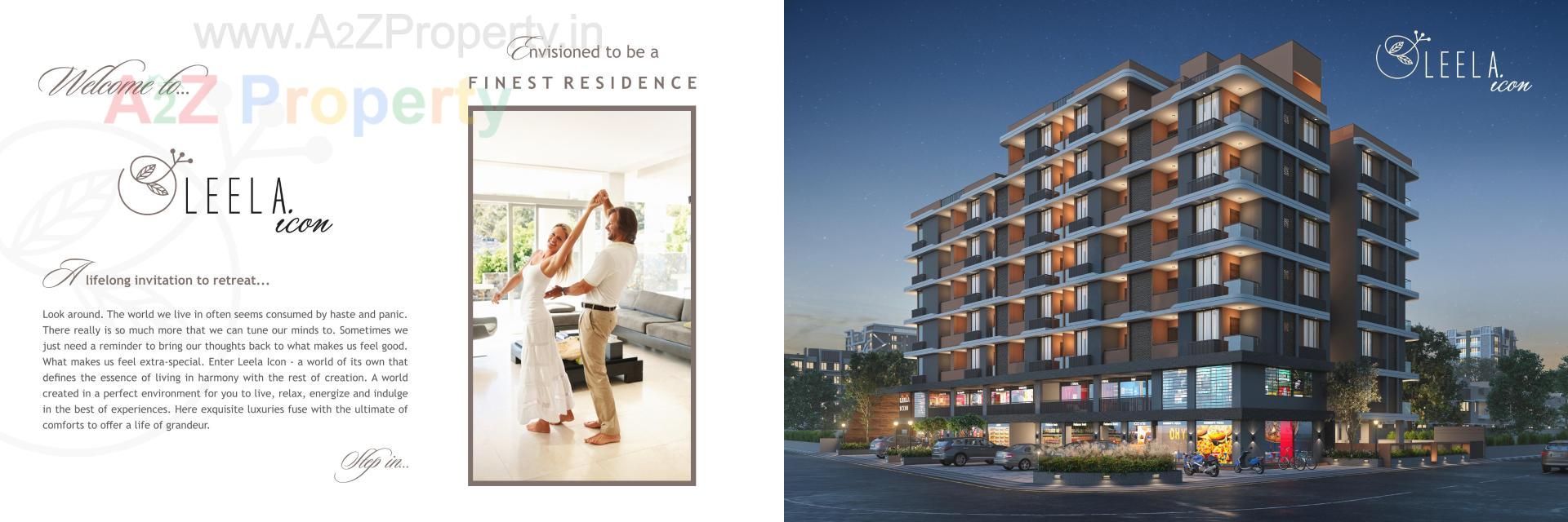 3D Elevation of real estate project Leela Icon located at Nikol, Ahmedabad, Gujarat