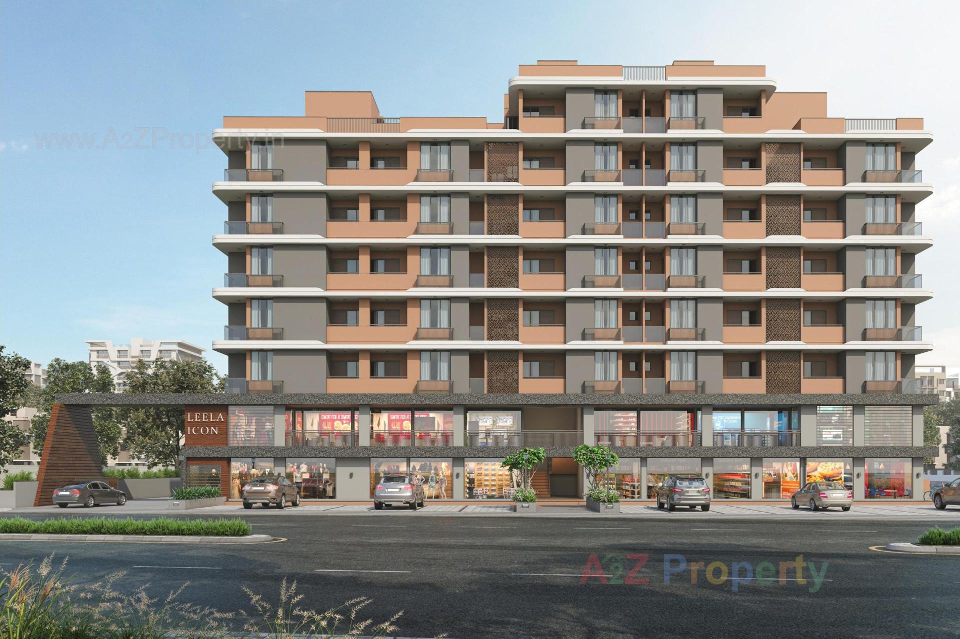 3D Elevation of real estate project Leela Icon located at Nikol, Ahmedabad, Gujarat