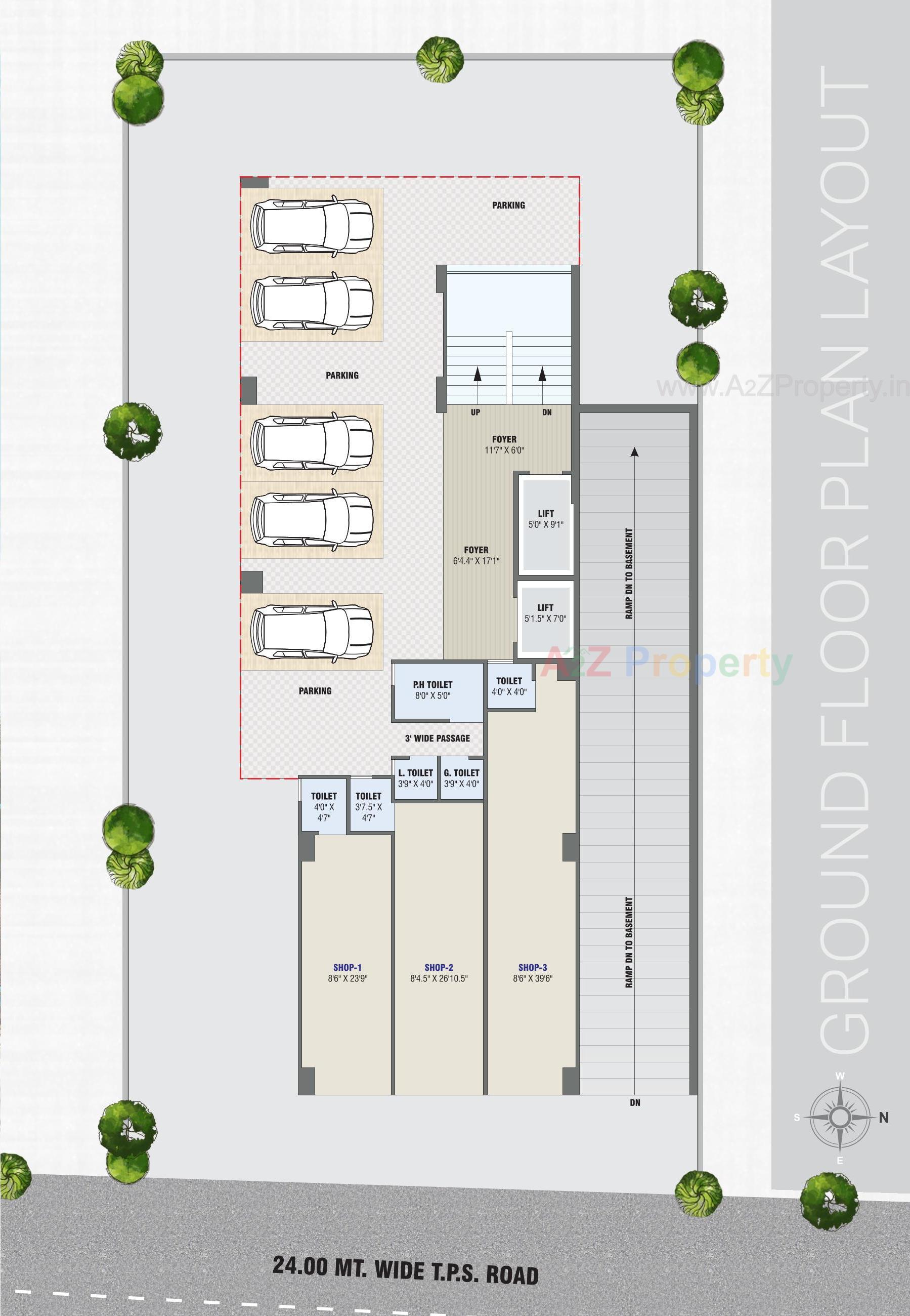 Layout of real estate project Leela Plaza located at Nikol, Ahmedabad, Gujarat