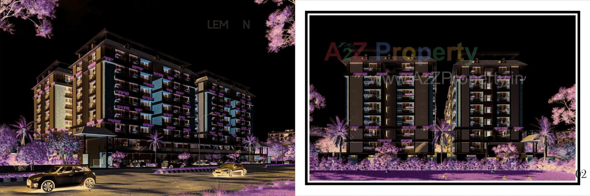 3D Elevation of real estate project Lemon Tree located at Nikol, Ahmedabad, Gujarat