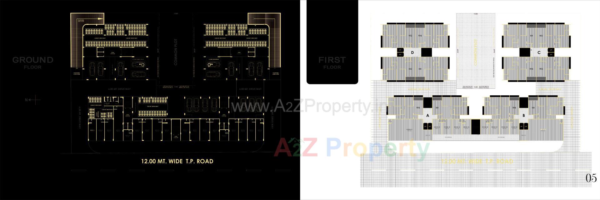 Layout of real estate project Lemon Tree located at Nikol, Ahmedabad, Gujarat