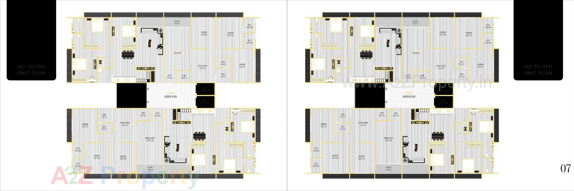 Layout of real estate project Lemon Tree located at Nikol, Ahmedabad, Gujarat
