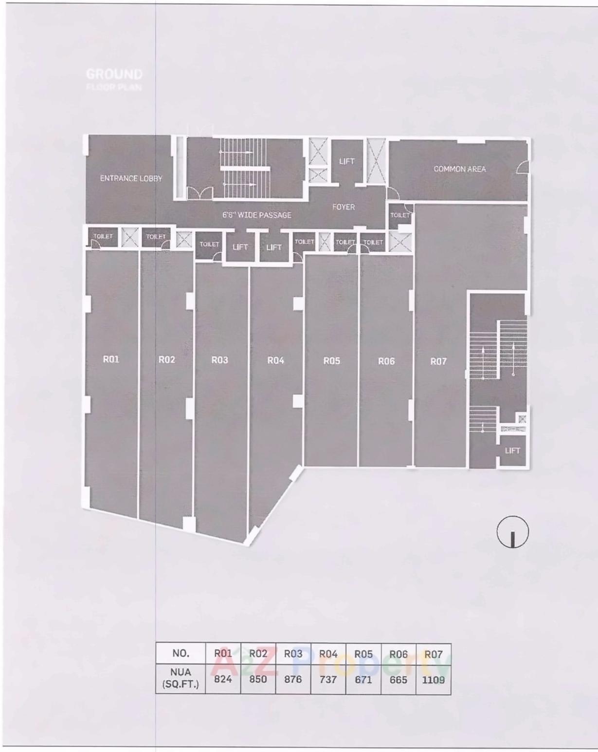 Layout of real estate project Link located at Gota, Ahmedabad, Gujarat