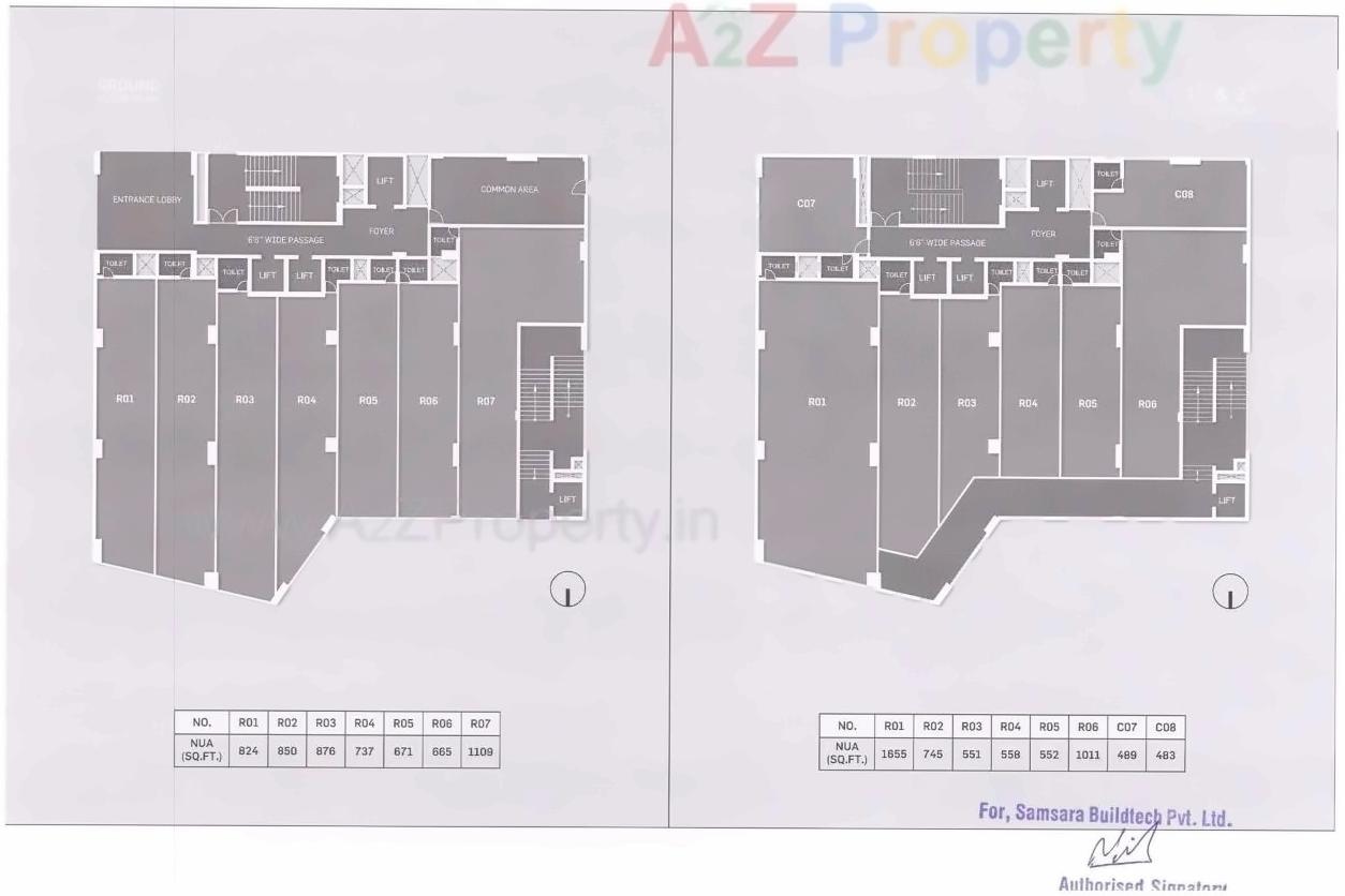 Layout of real estate project Link located at Gota, Ahmedabad, Gujarat