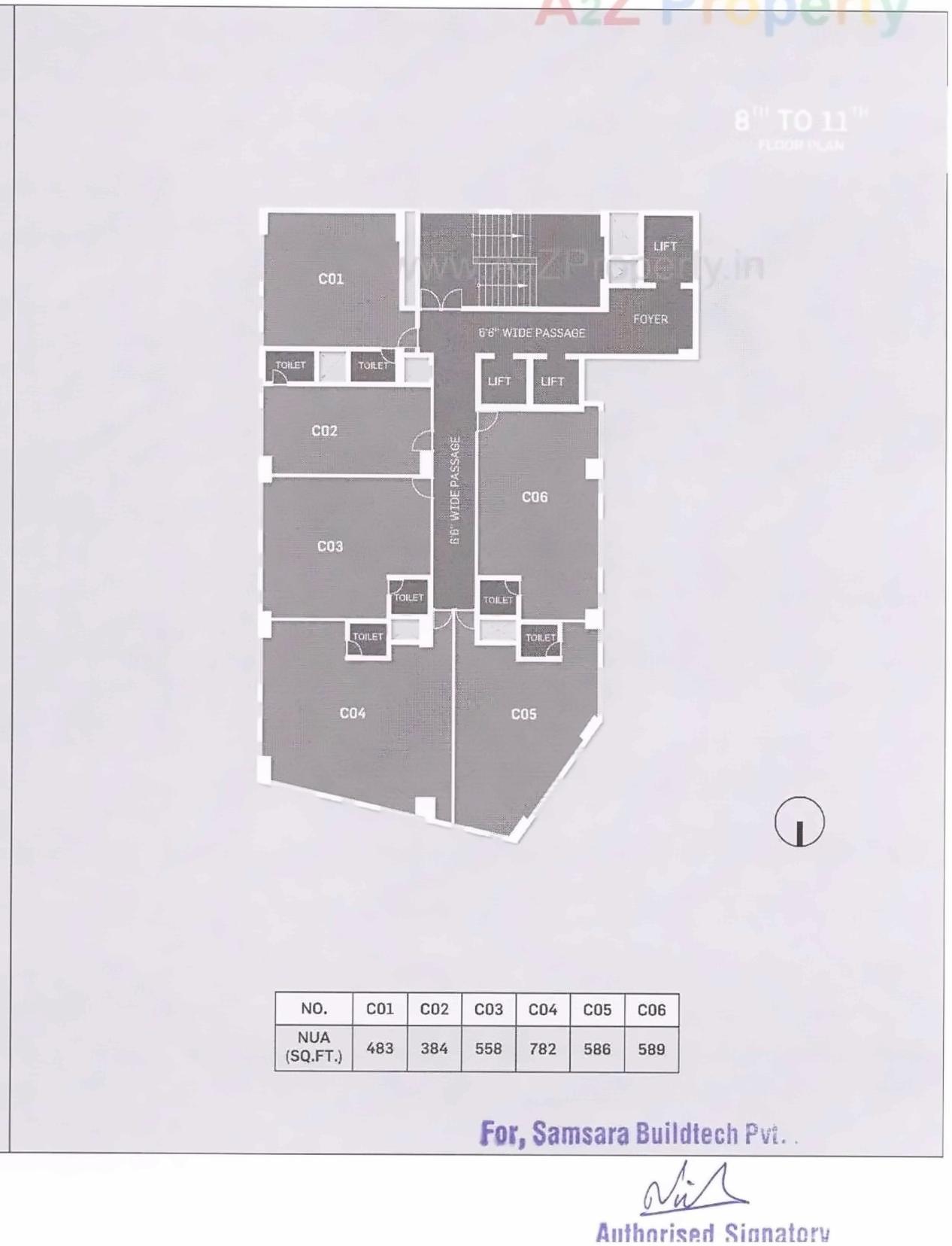 Layout of real estate project Link located at Gota, Ahmedabad, Gujarat