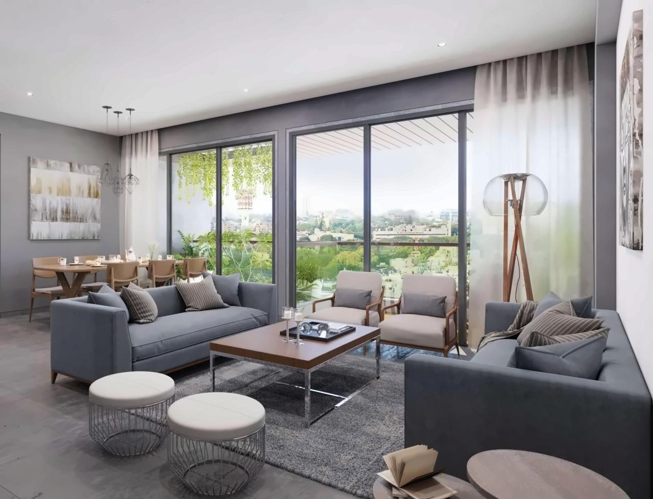 3D Elevation of real estate project Loft Gardens located at Gota, Ahmedabad, Gujarat