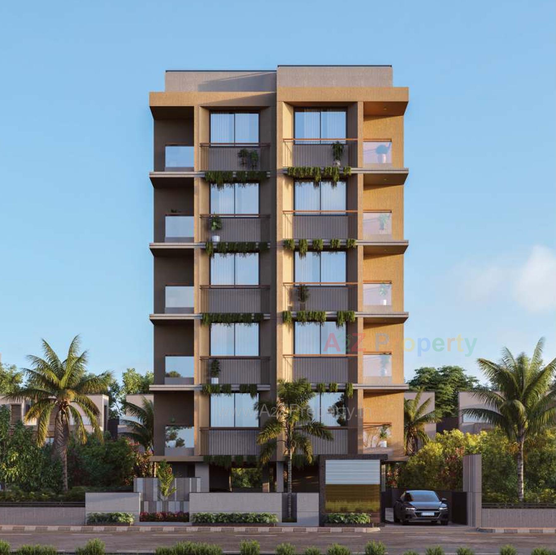 3D Elevation of real estate project Lotus Avenue located at Vejalpur, Ahmedabad, Gujarat