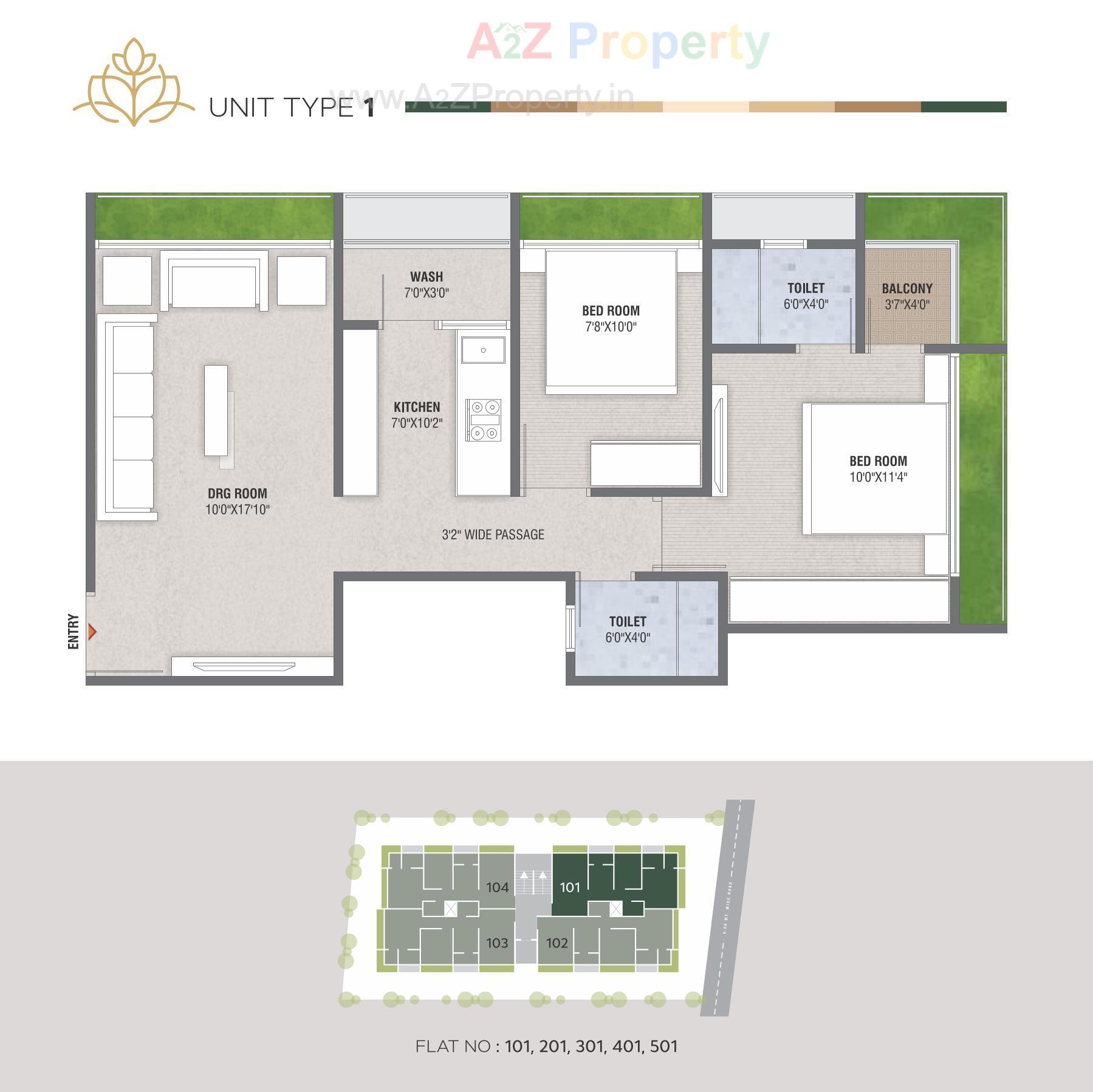 Layout of real estate project Lotus Avenue located at Vejalpur, Ahmedabad, Gujarat