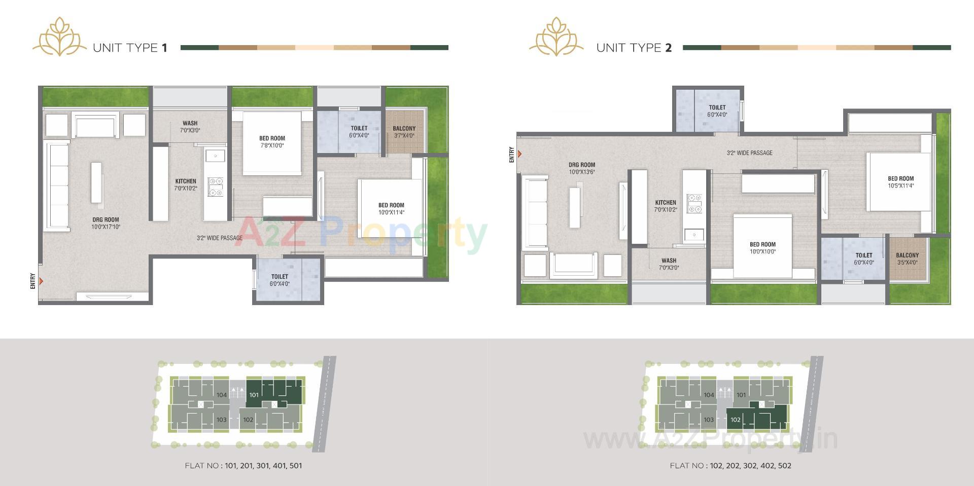 Layout of real estate project Lotus Avenue located at Vejalpur, Ahmedabad, Gujarat