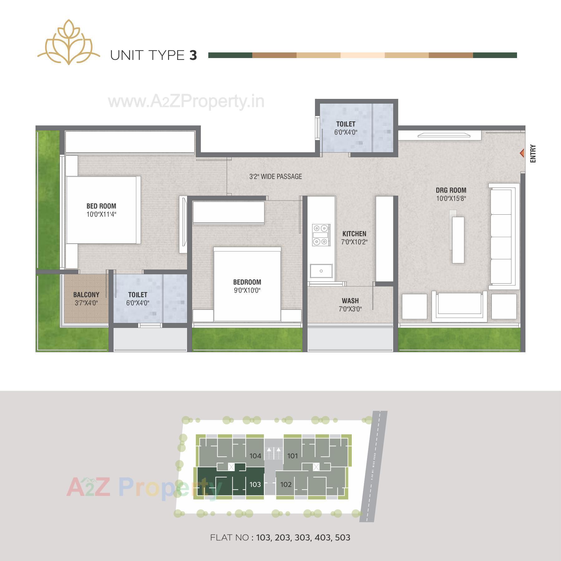 Layout of real estate project Lotus Avenue located at Vejalpur, Ahmedabad, Gujarat