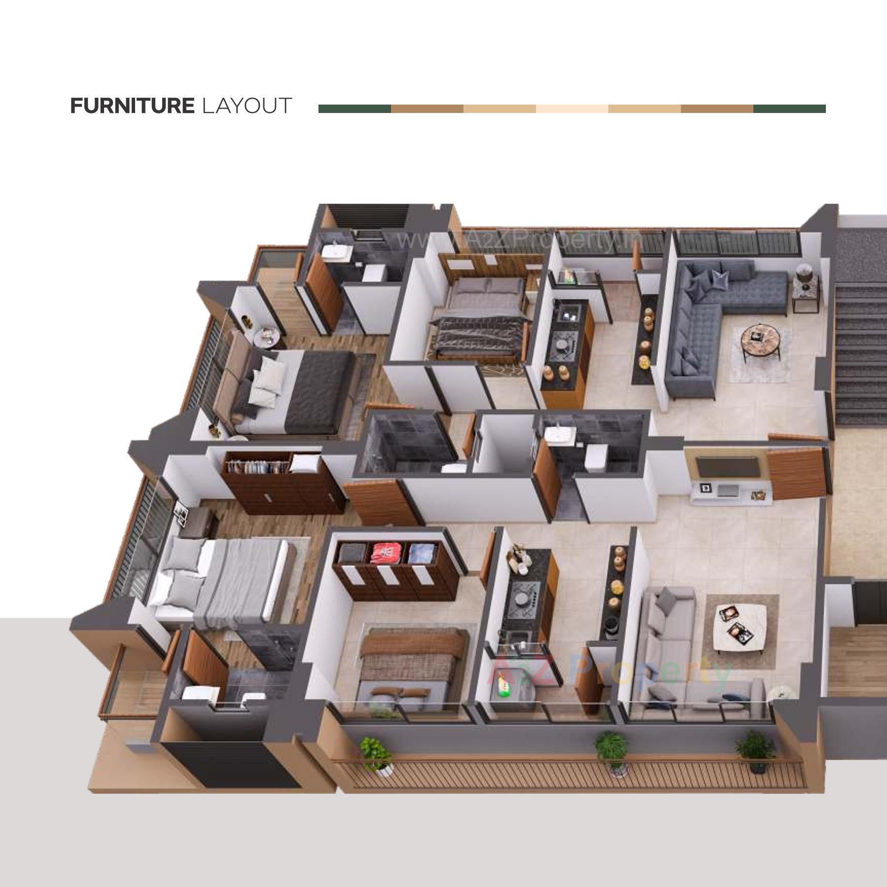 Layout of real estate project Lotus Avenue located at Vejalpur, Ahmedabad, Gujarat