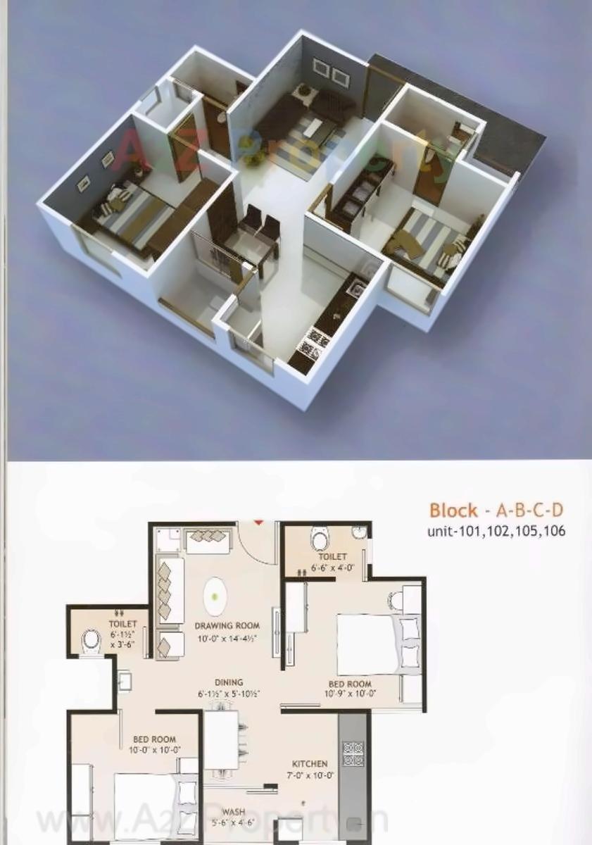 Layout of real estate project M M Karim Apartments located at Gyaspur, Ahmedabad, Gujarat