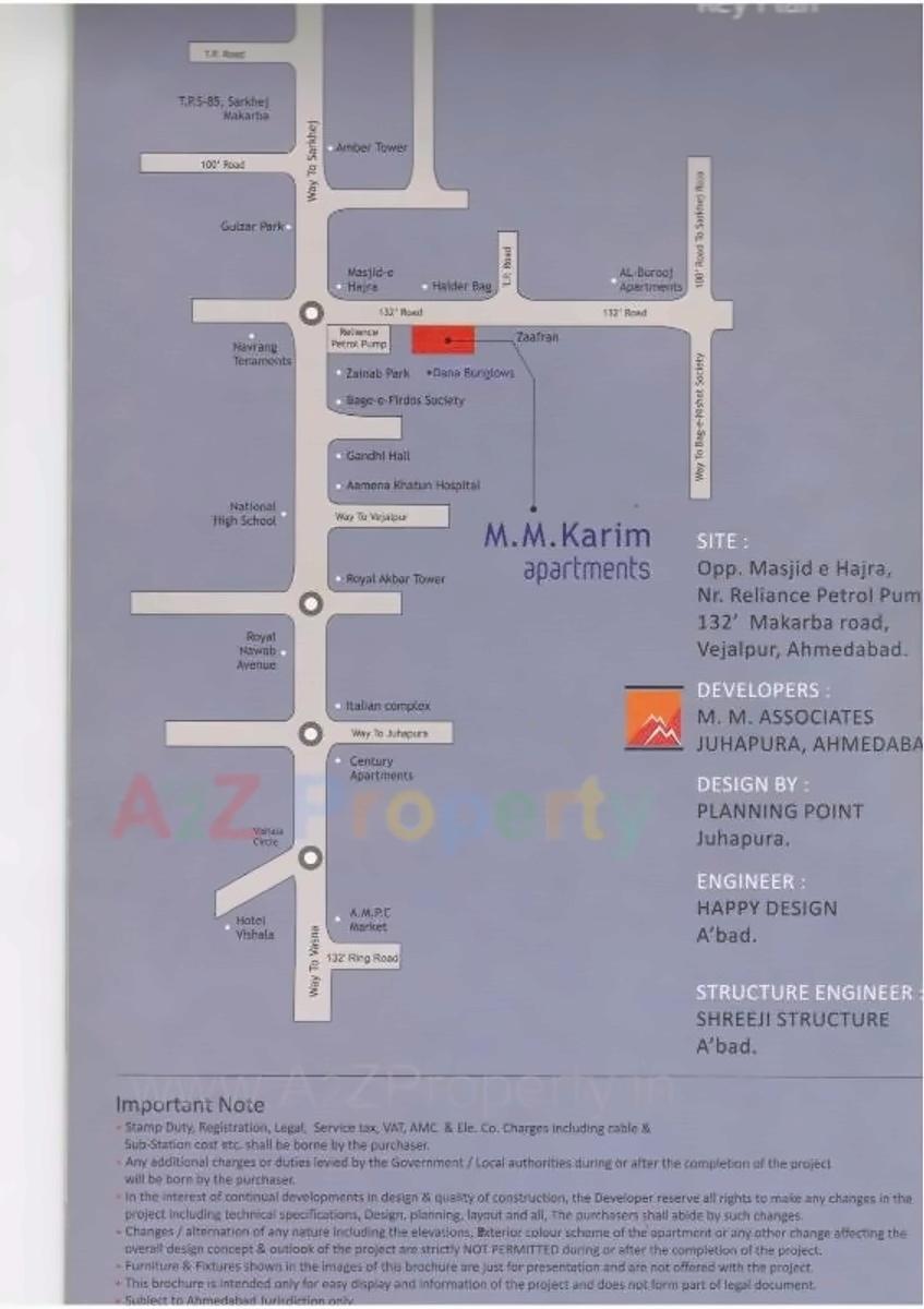  of real estate project M M Karim Apartments located at Gyaspur, Ahmedabad, Gujarat