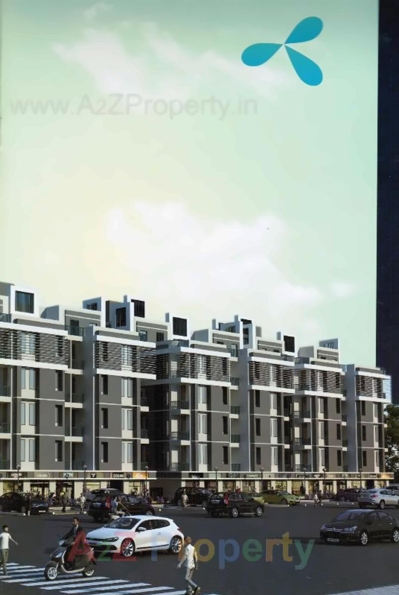 3D Elevation of real estate project M M Karim Apartments located at Gyaspur, Ahmedabad, Gujarat