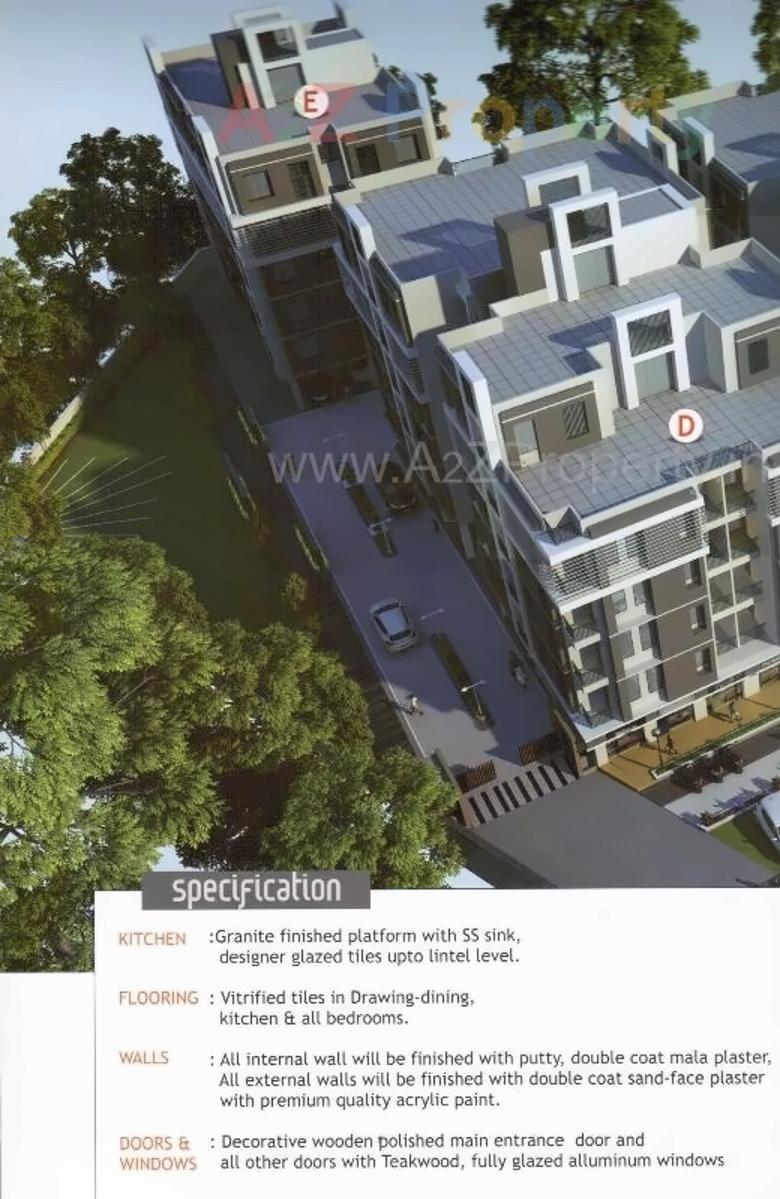 3D Elevation of real estate project M M Karim Apartments located at Gyaspur, Ahmedabad, Gujarat