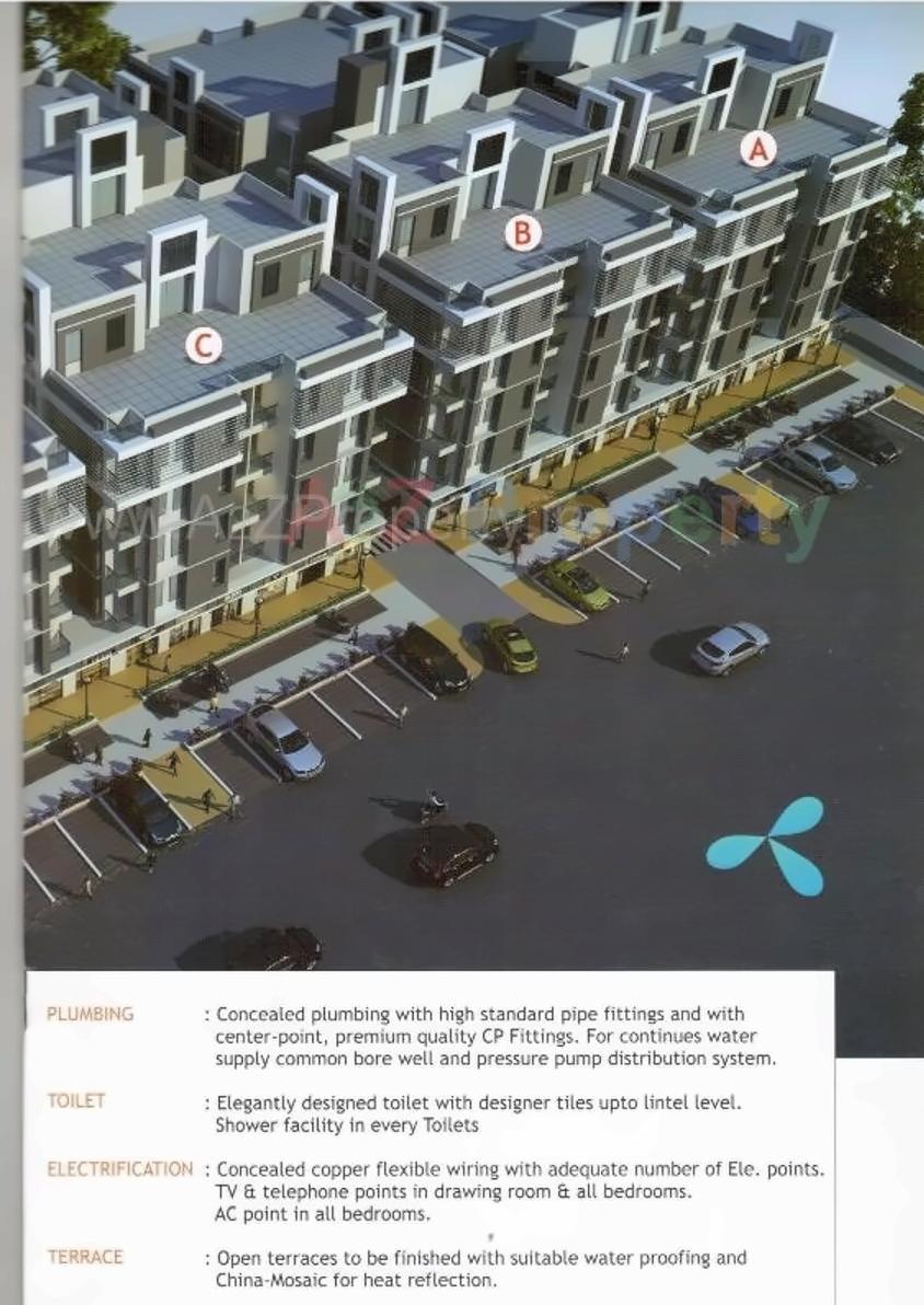 3D Elevation of real estate project M M Karim Apartments located at Gyaspur, Ahmedabad, Gujarat