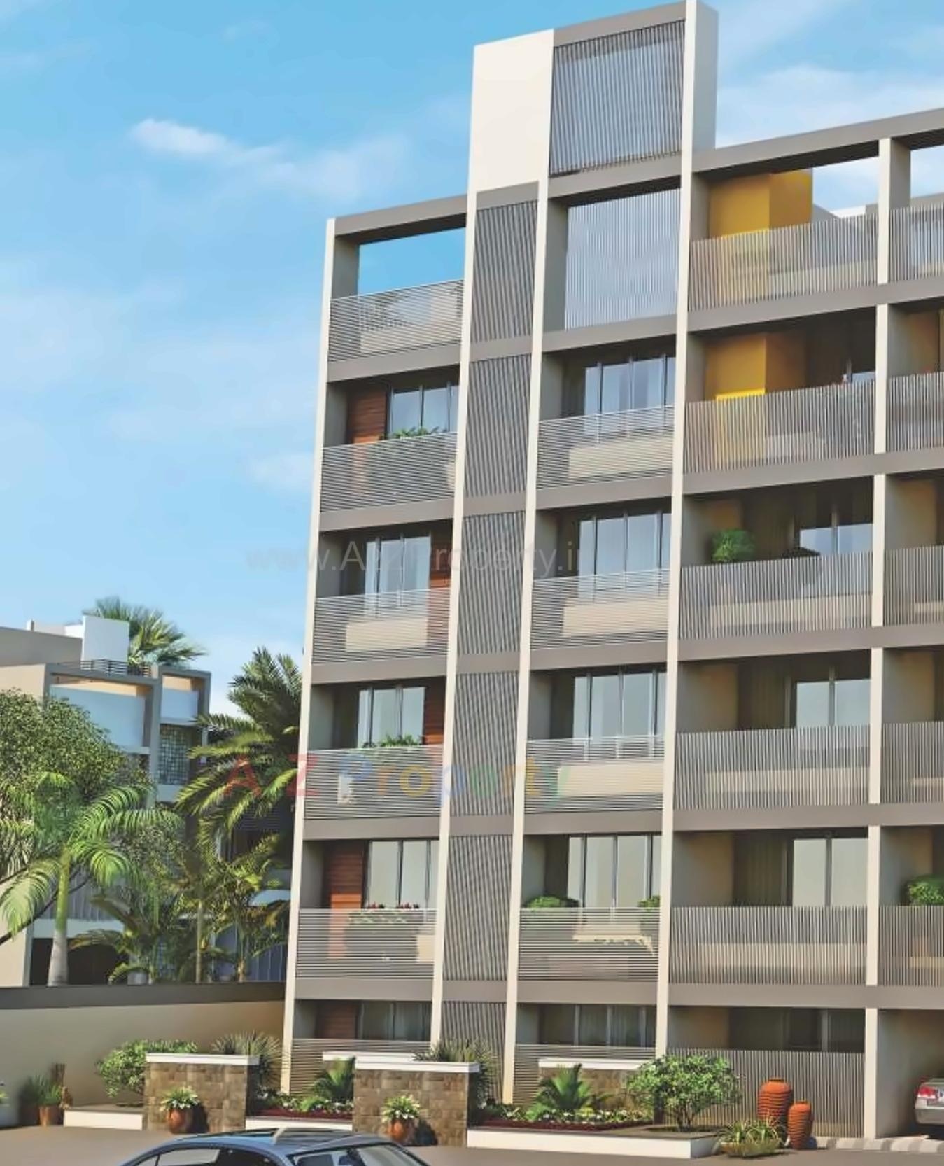 3D Elevation of real estate project Maan Two located at Chhadawad, Ahmedabad, Gujarat