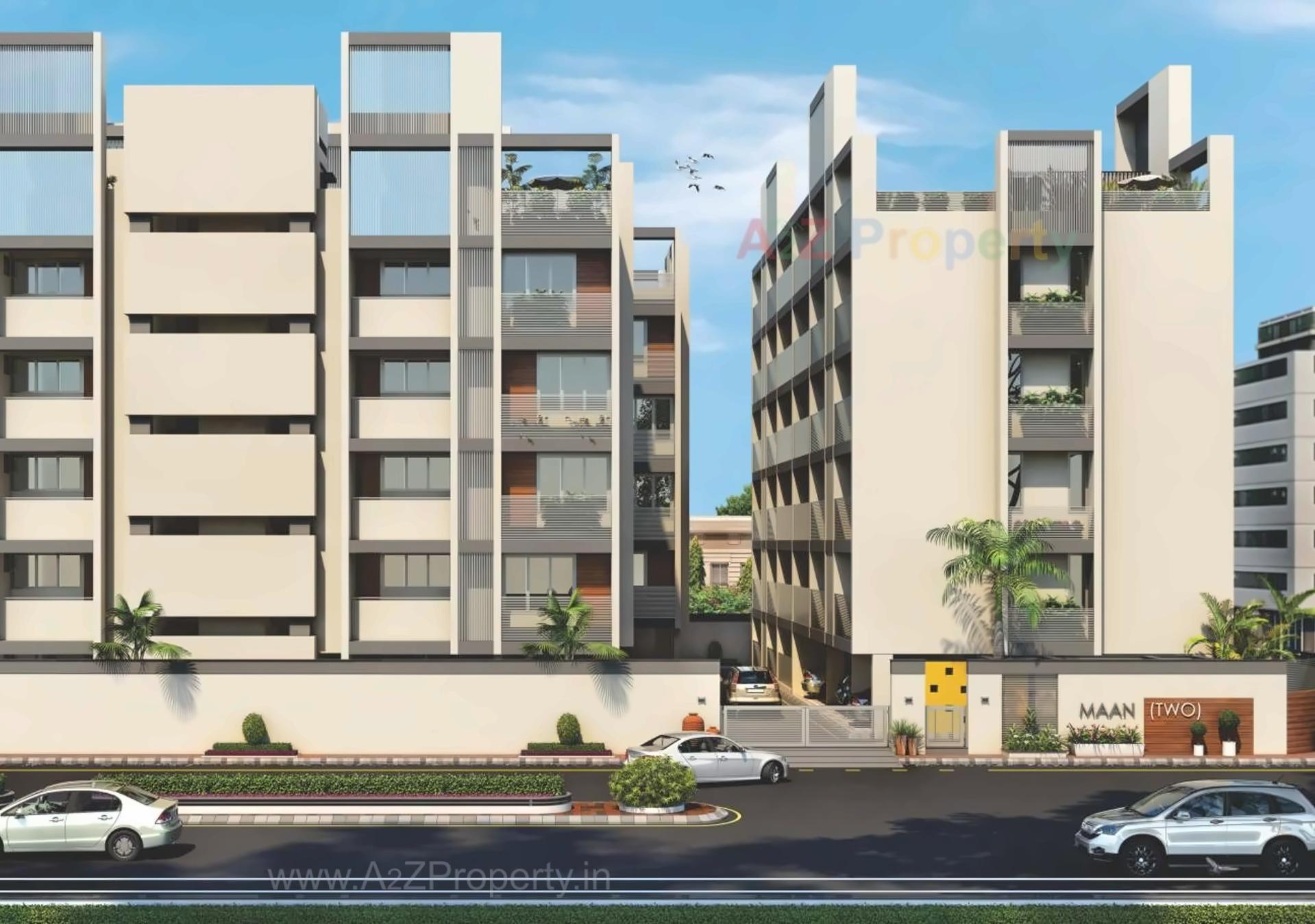 3D Elevation of real estate project Maan Two located at Chhadawad, Ahmedabad, Gujarat