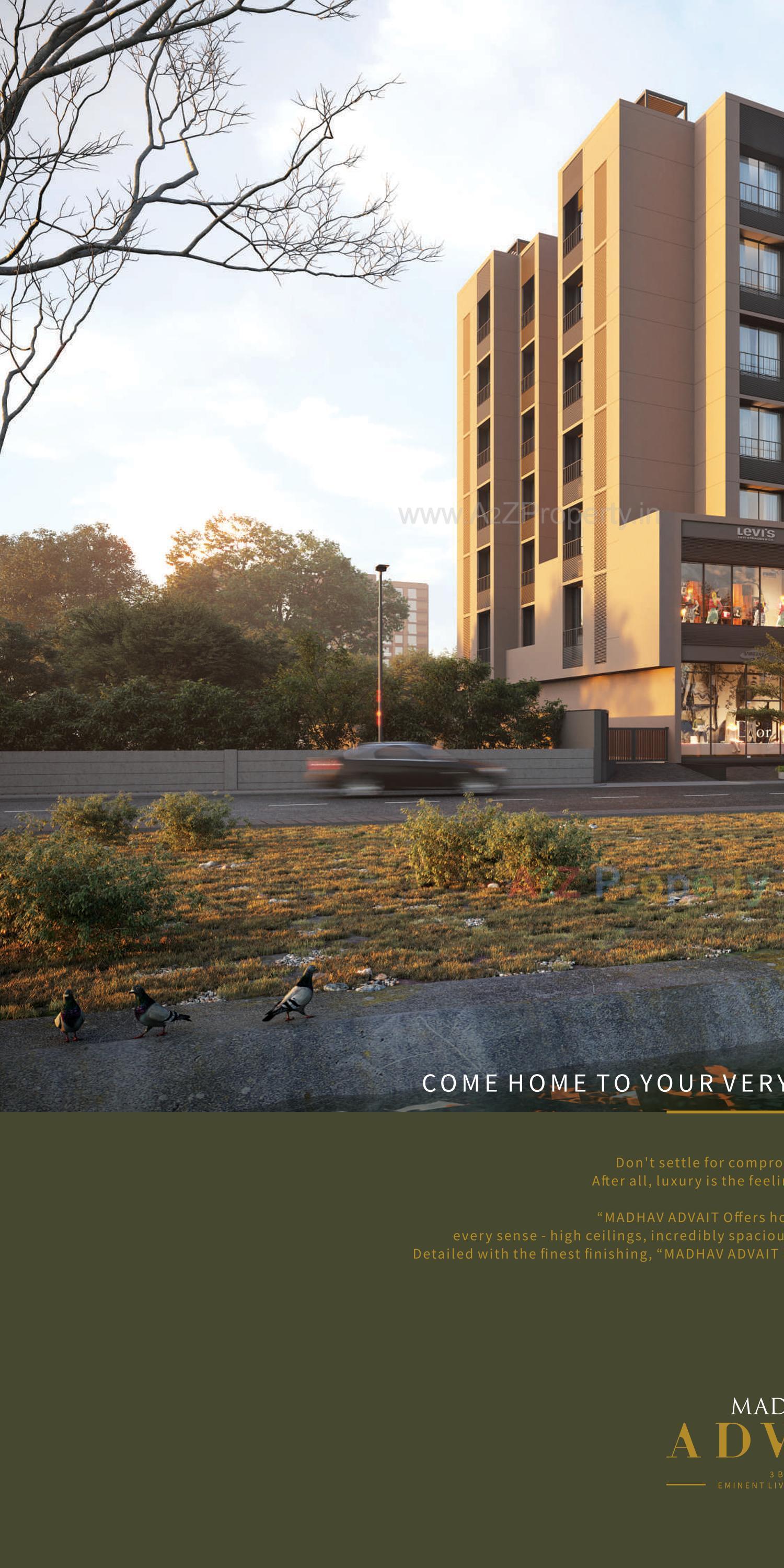 3D Elevation of real estate project Madhav Advait located at Ahmedabad, Ahmedabad, Gujarat