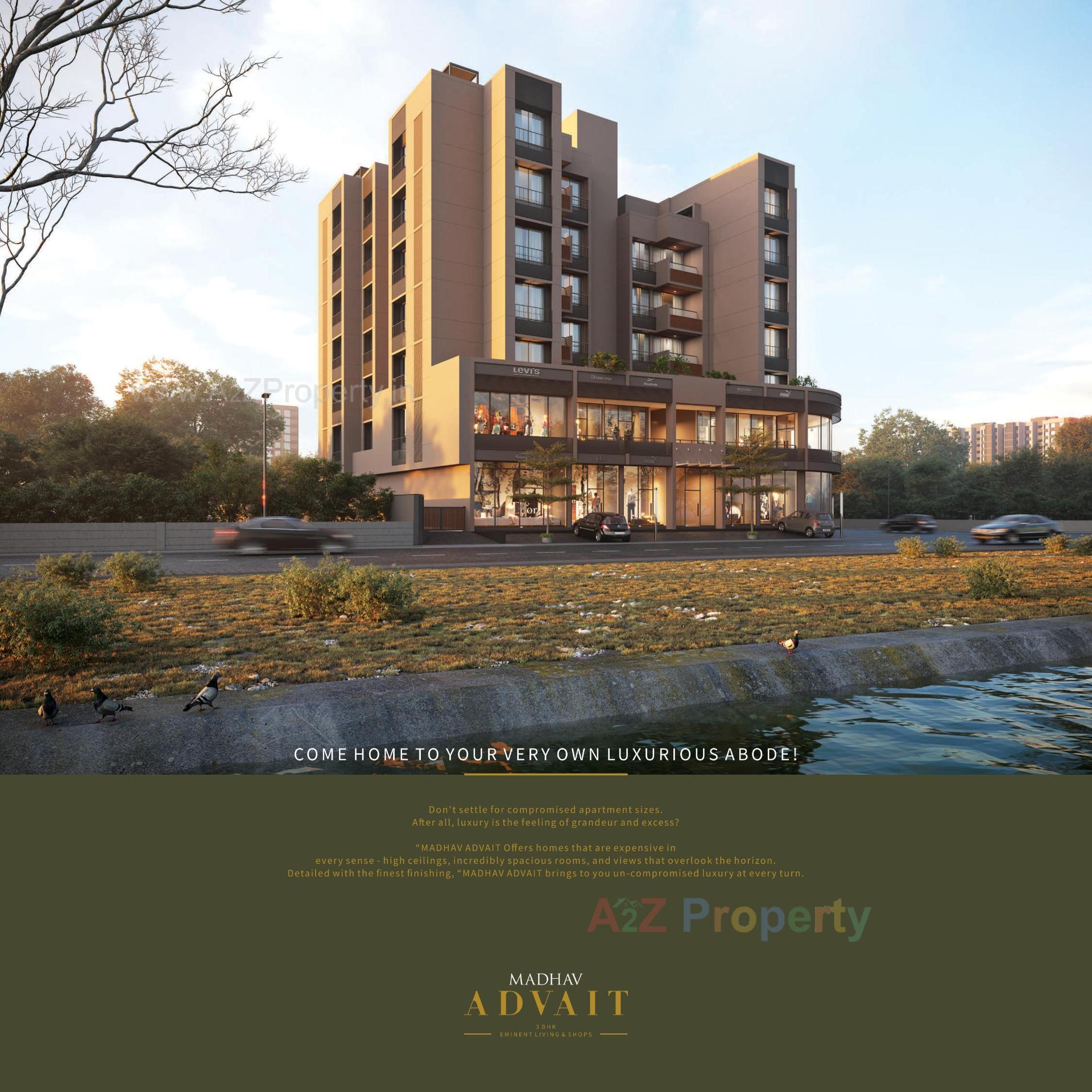 3D Elevation of real estate project Madhav Advait located at Ahmedabad, Ahmedabad, Gujarat