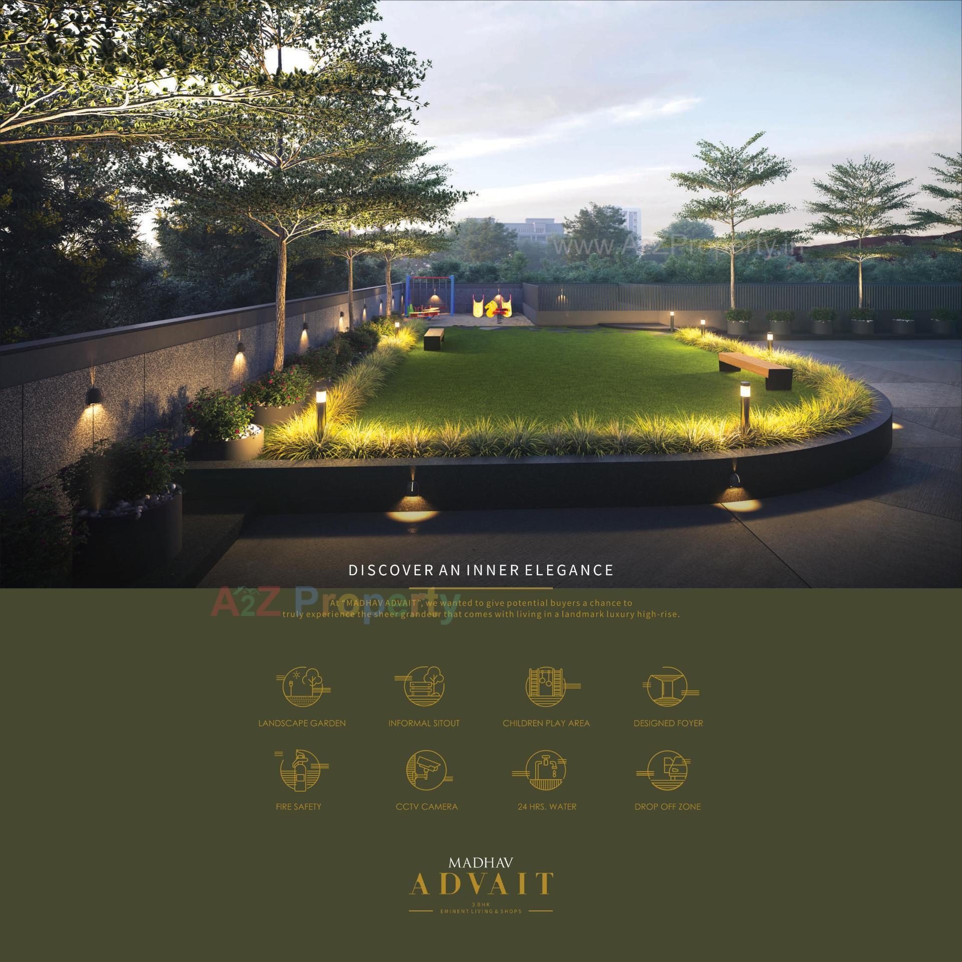 3D Elevation of real estate project Madhav Advait located at Ahmedabad, Ahmedabad, Gujarat