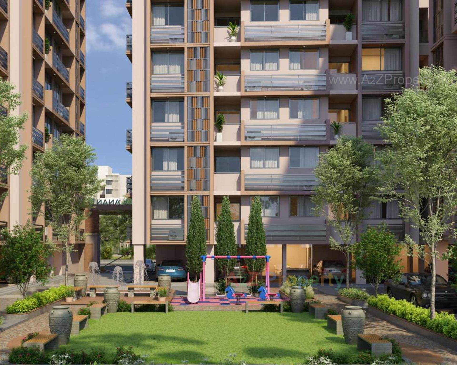 3D Elevation of real estate project Madhav Ananta located at Ahmedabad, Ahmedabad, Gujarat