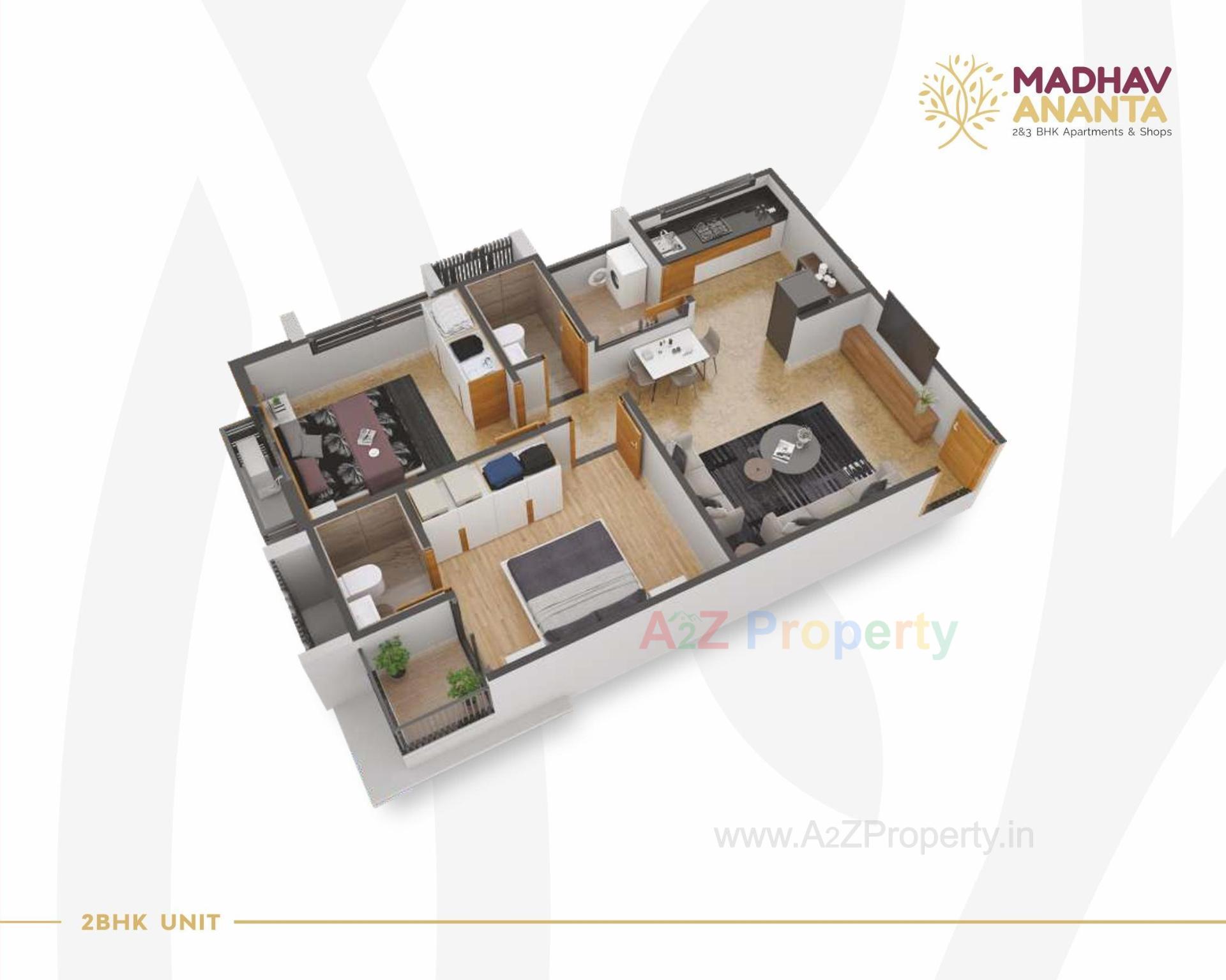 Layout of real estate project Madhav Ananta located at Ahmedabad, Ahmedabad, Gujarat