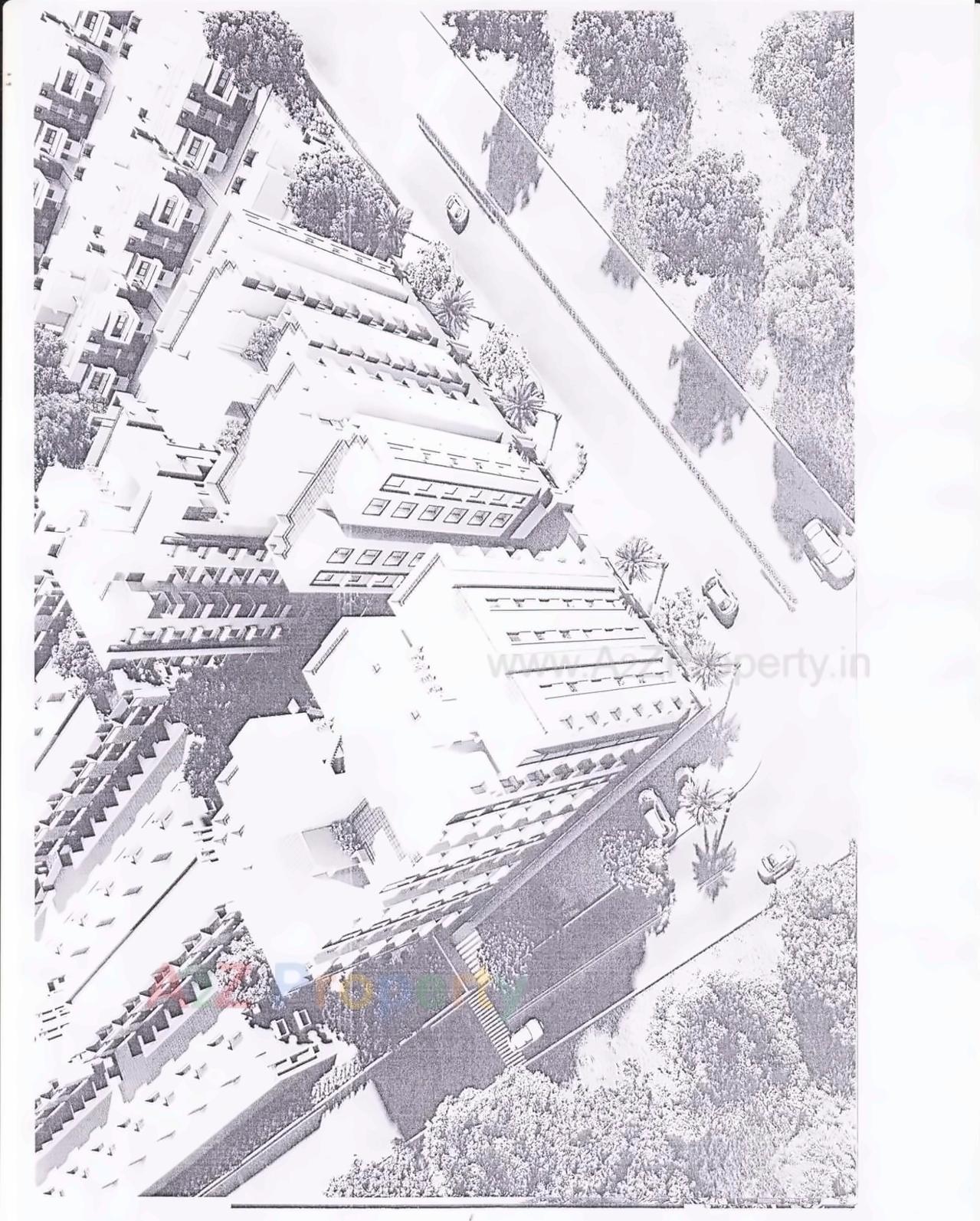 3D Elevation of real estate project Madhav Homes located at Sanand, Ahmedabad, Gujarat