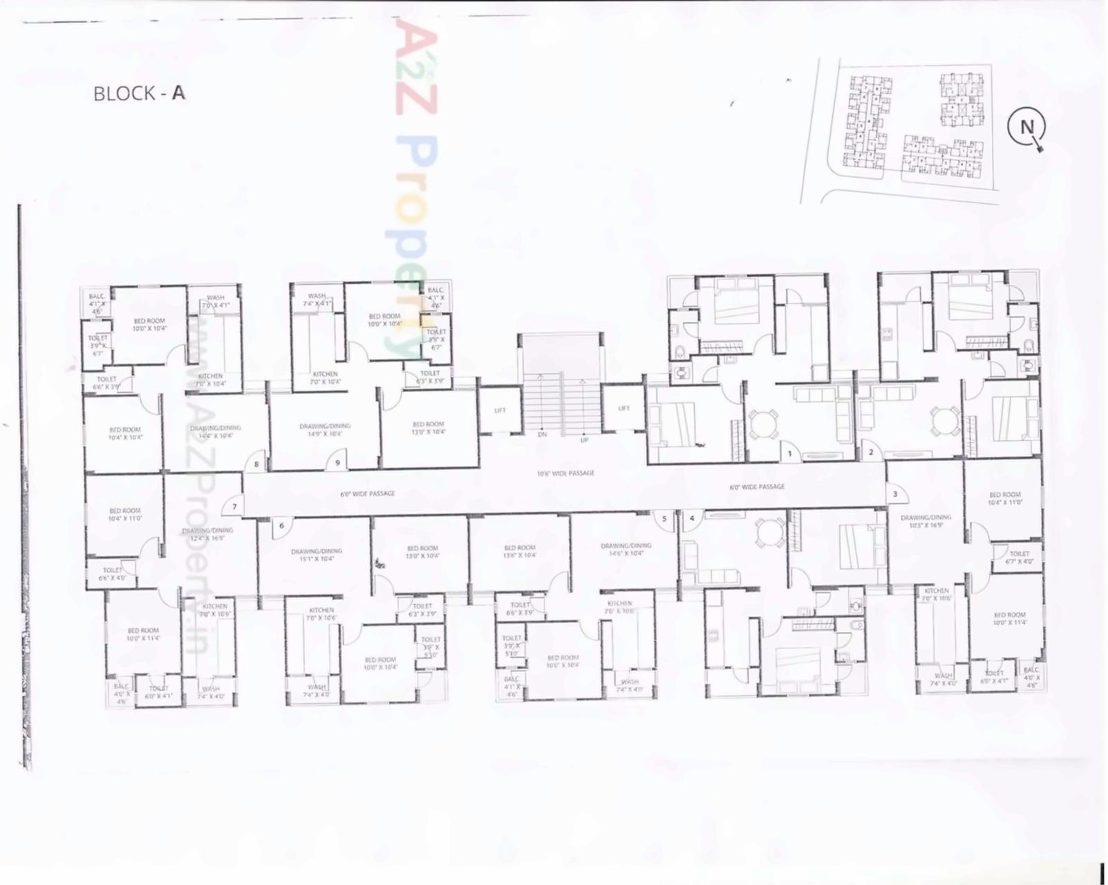 Layout of real estate project Madhav Homes located at Sanand, Ahmedabad, Gujarat