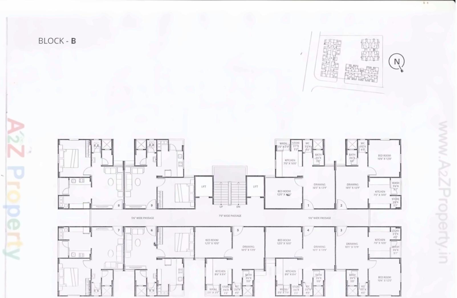 Layout of real estate project Madhav Homes located at Sanand, Ahmedabad, Gujarat