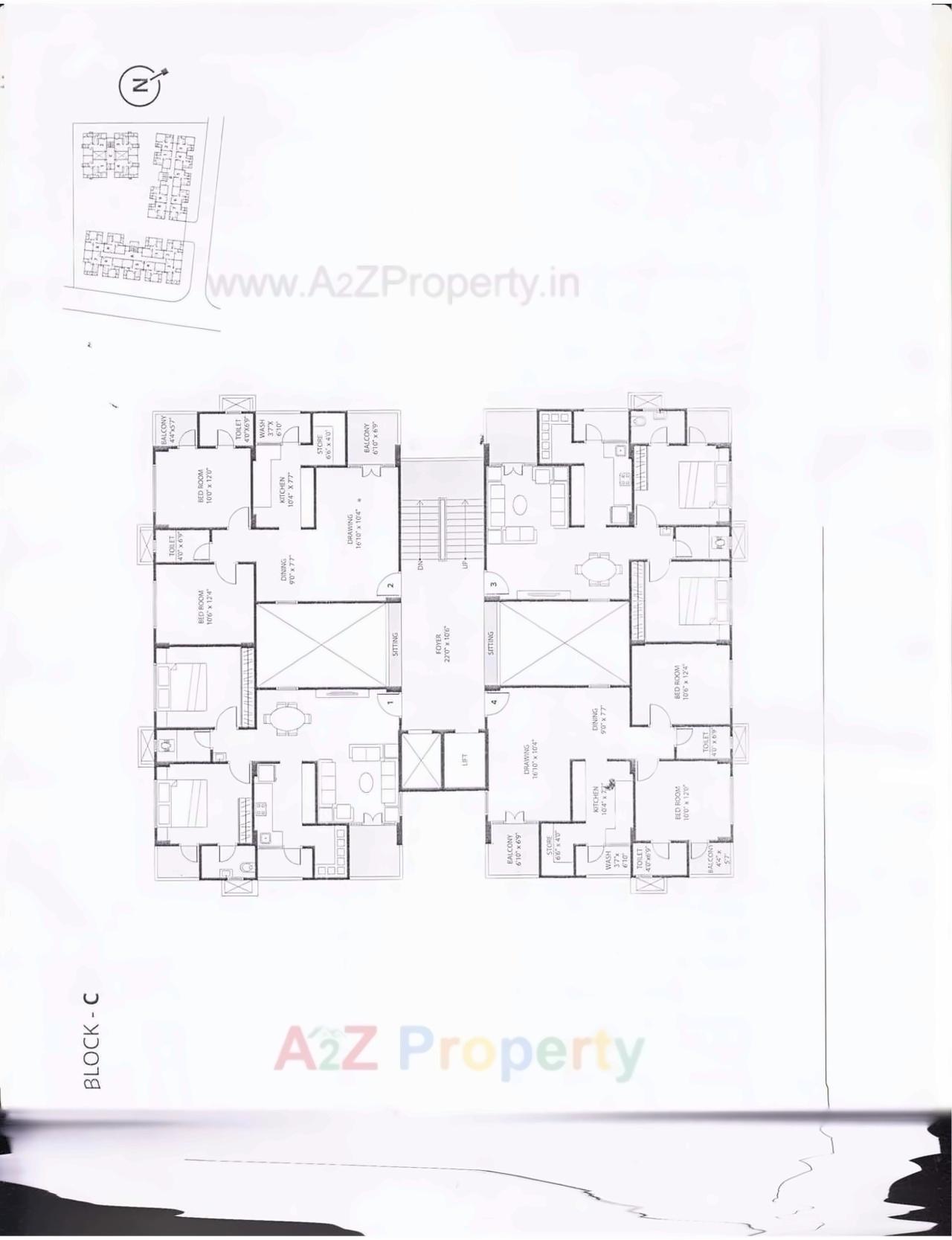 Layout of real estate project Madhav Homes located at Sanand, Ahmedabad, Gujarat