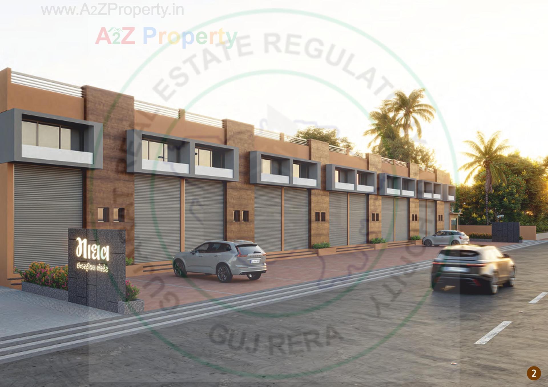 3D Elevation of real estate project Madhav Industrial Estate located at Kathwada, Ahmedabad, Gujarat