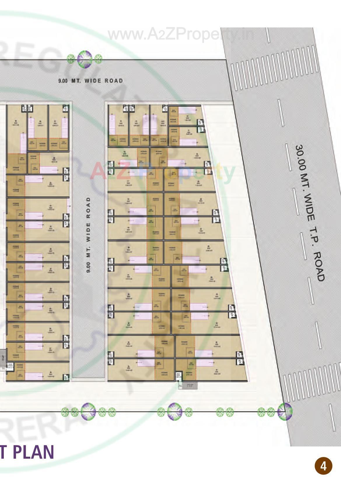 Layout of real estate project Madhav Industrial Estate located at Kathwada, Ahmedabad, Gujarat