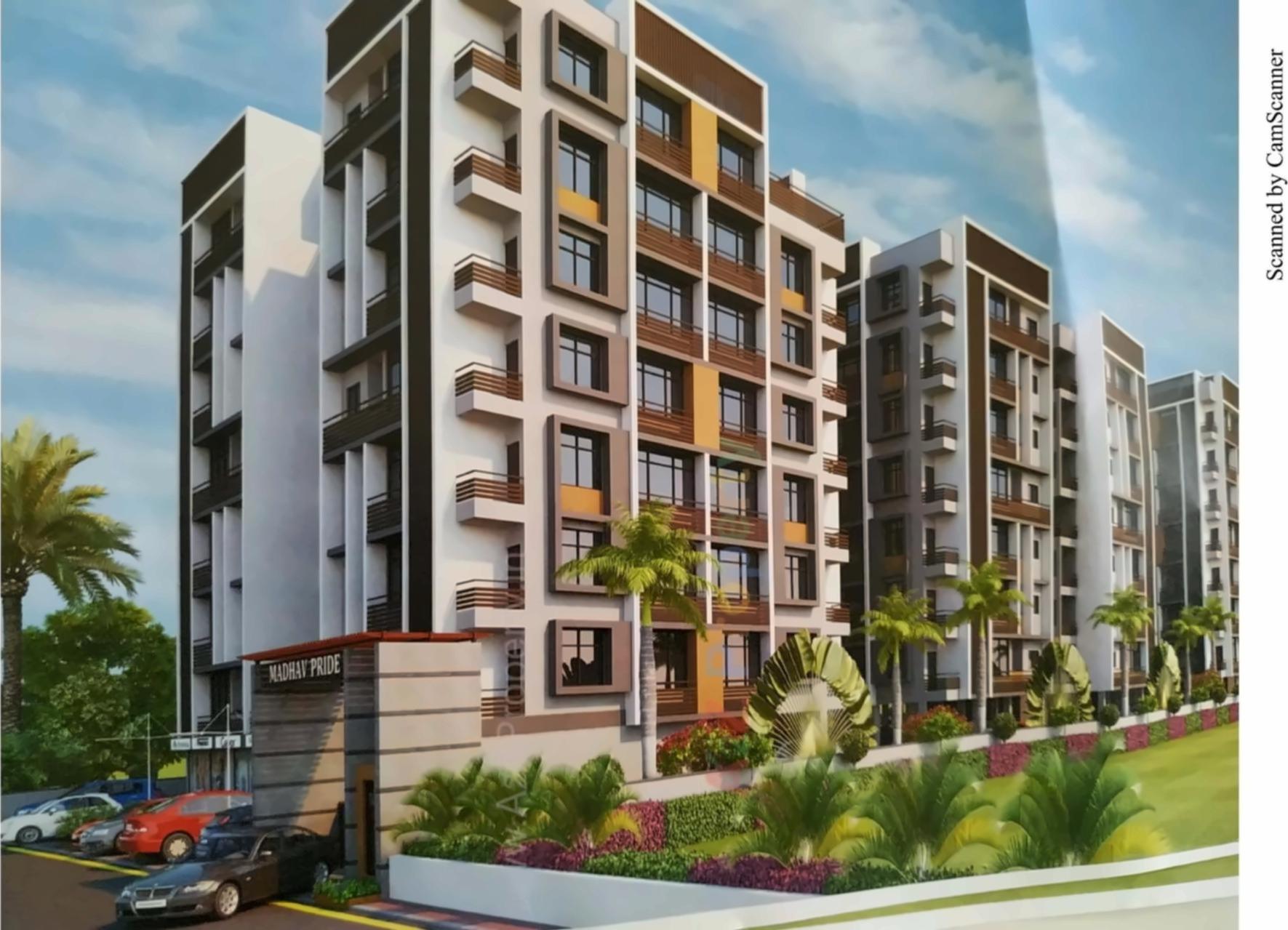 3D Elevation of real estate project Madhav Pride located at Wadaj, Ahmedabad, Gujarat