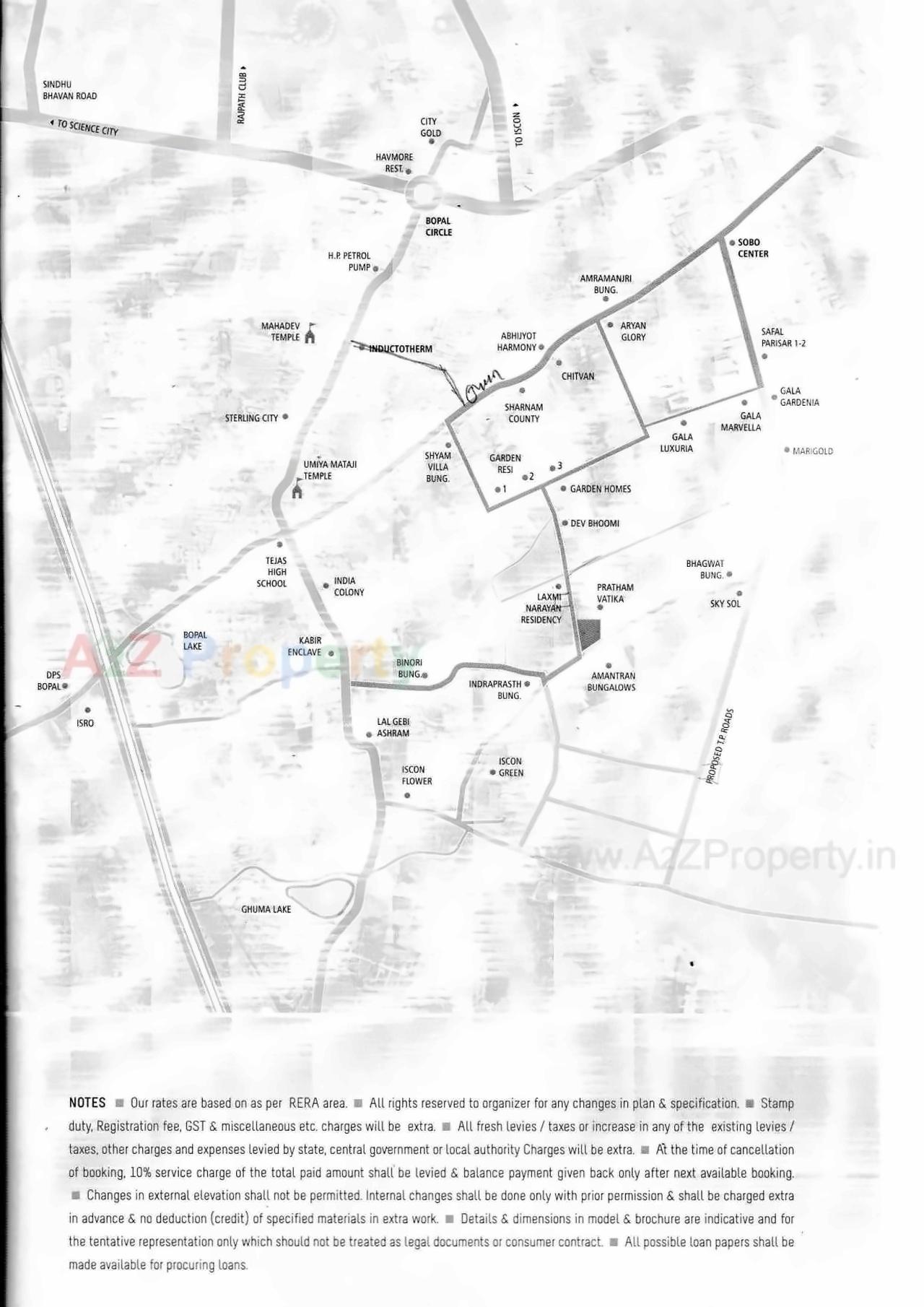  of real estate project Madhav Residency located at Ghuma, Ahmedabad, Gujarat