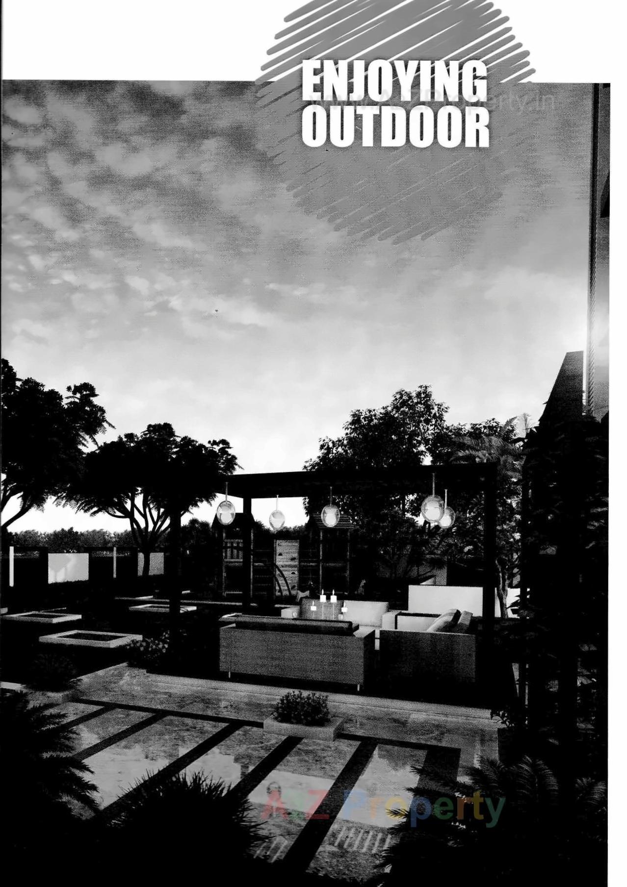 3D Elevation of real estate project Madhav Residency located at Ghuma, Ahmedabad, Gujarat