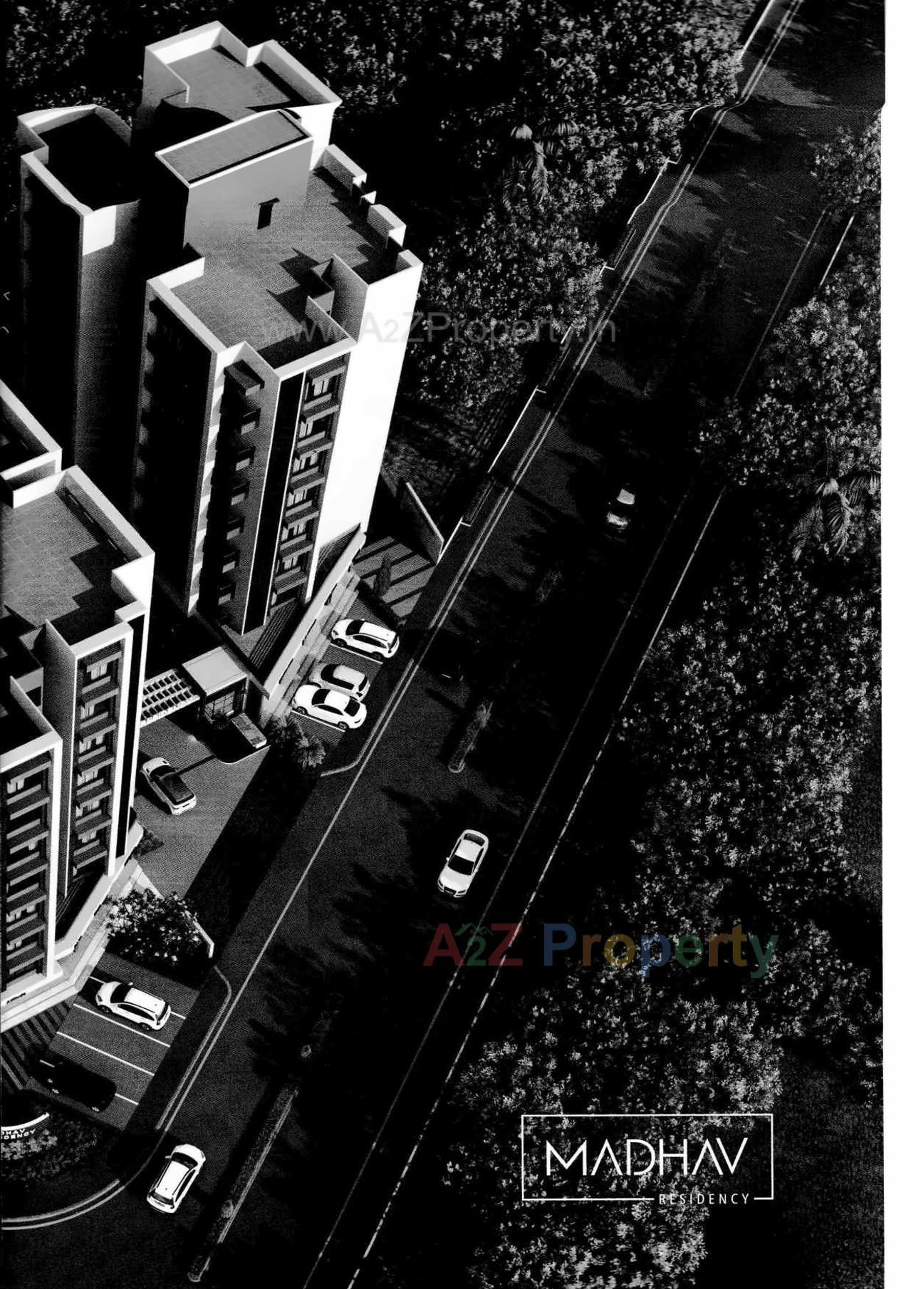 3D Elevation of real estate project Madhav Residency located at Ghuma, Ahmedabad, Gujarat