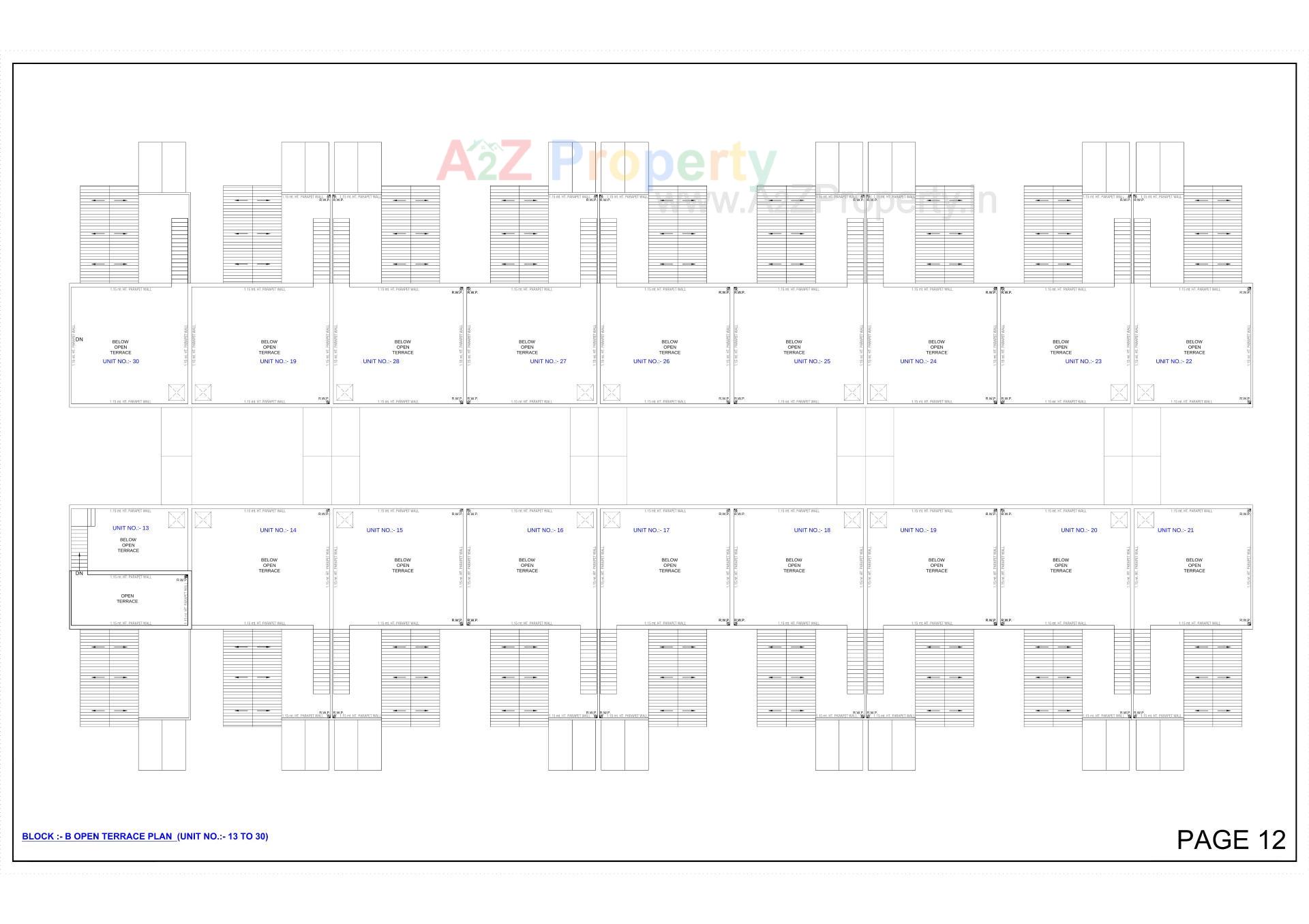 Layout of real estate project Madhav Sthapatya located at Vastral, Ahmedabad, Gujarat