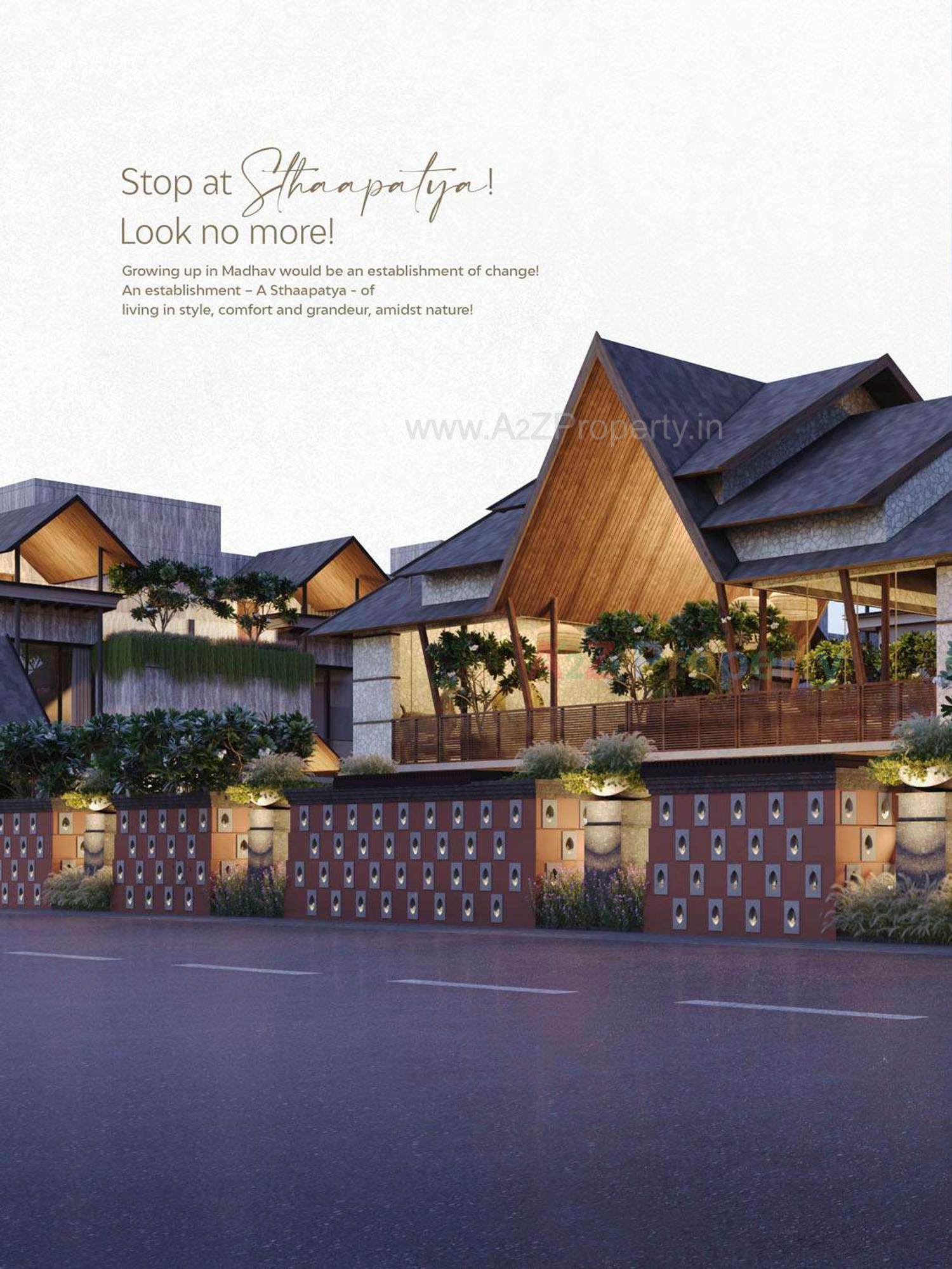 3D Elevation of real estate project Madhav Sthapatya located at Vastral, Ahmedabad, Gujarat