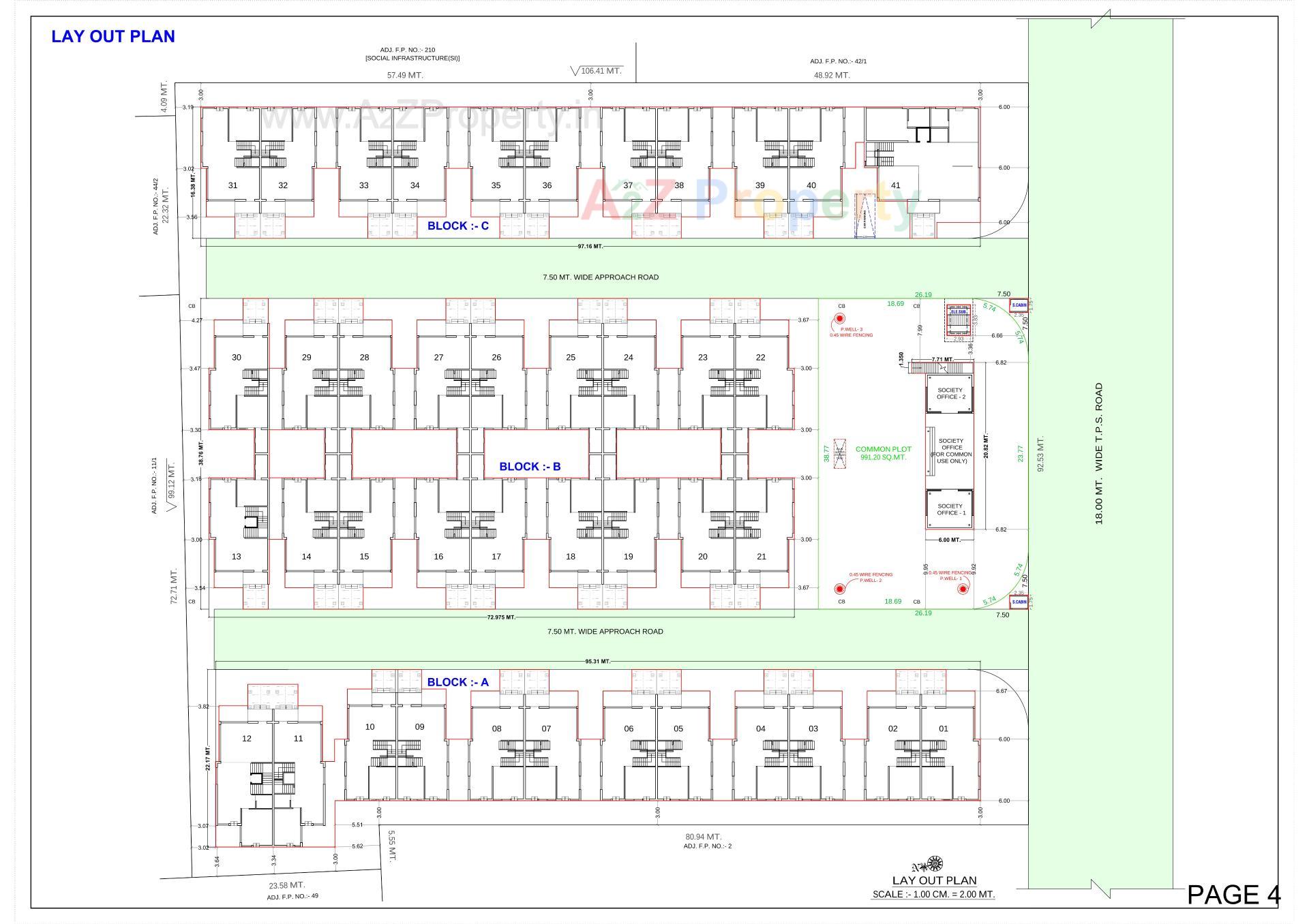 Layout of real estate project Madhav Sthapatya located at Vastral, Ahmedabad, Gujarat