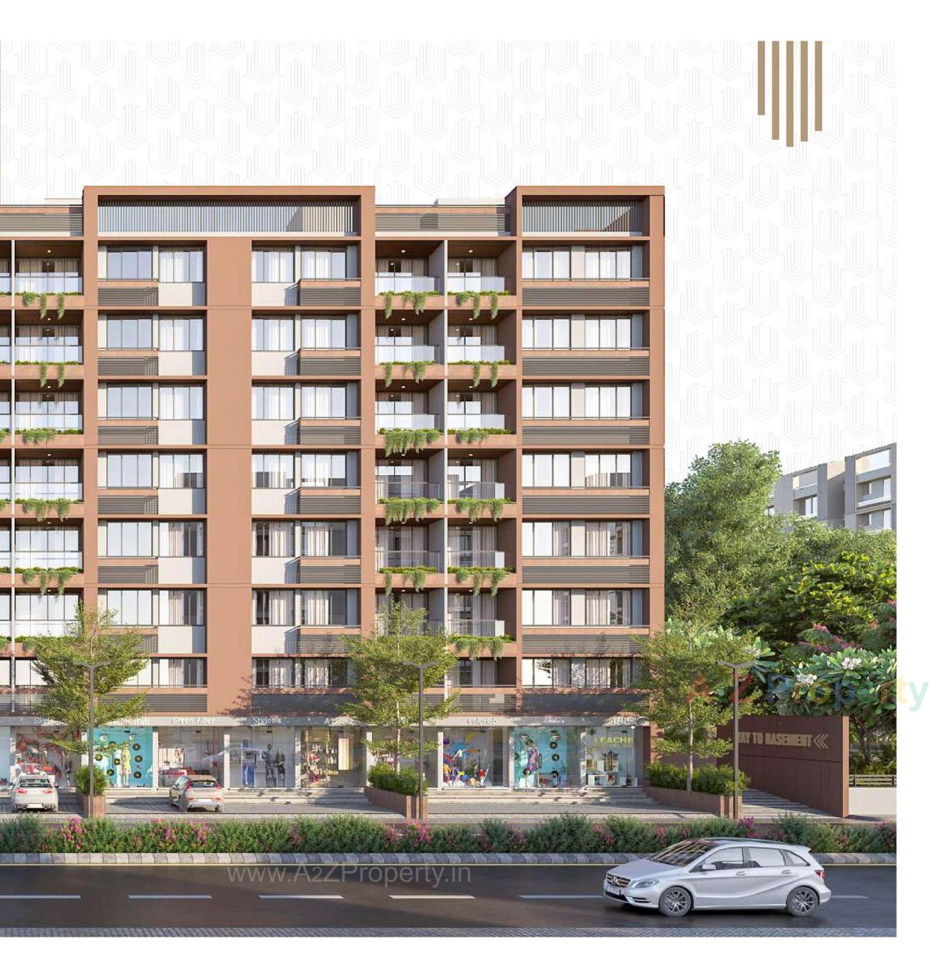 3D Elevation of real estate project Madhav Sureel located at Singarva, Ahmedabad, Gujarat