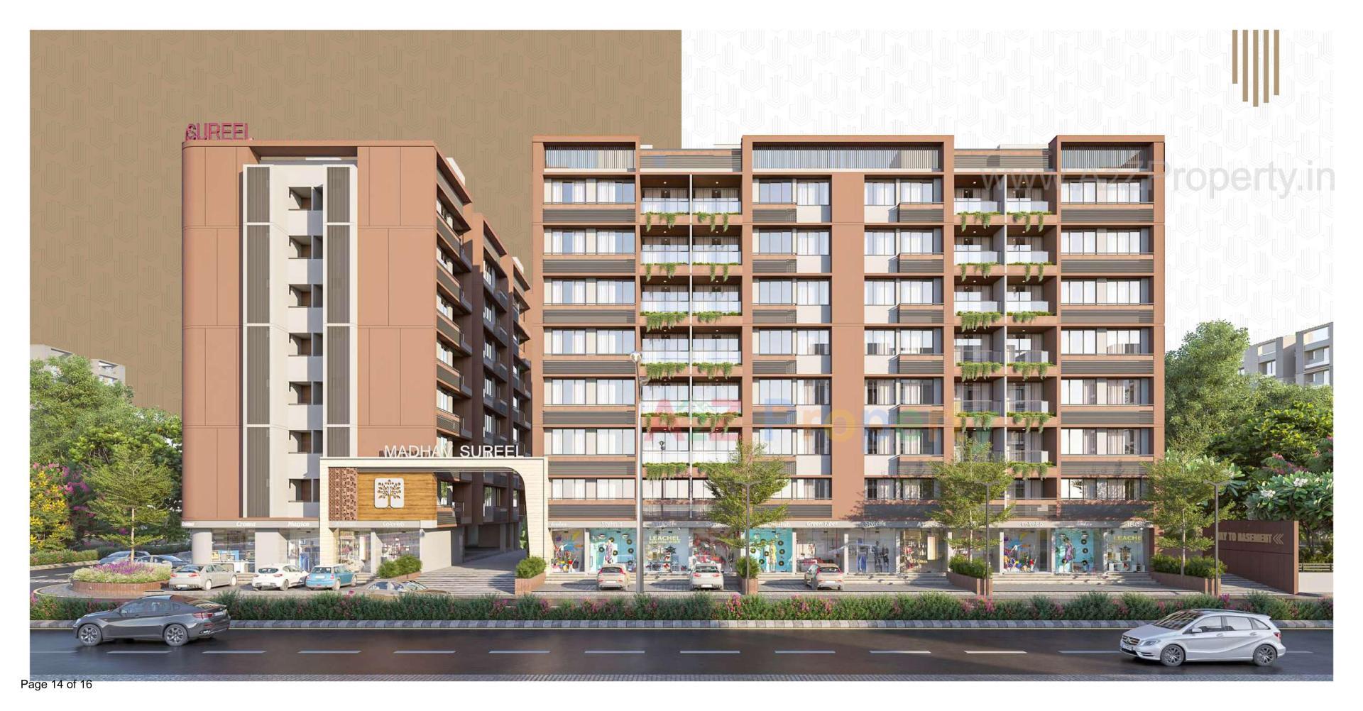 3D Elevation of real estate project Madhav Sureel located at Singarva, Ahmedabad, Gujarat